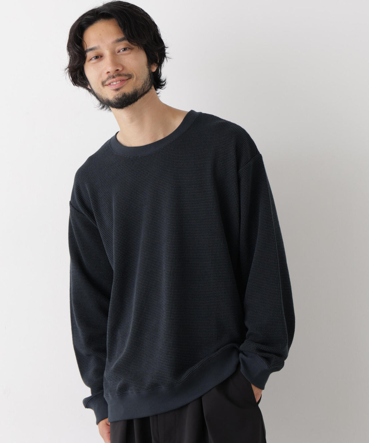 181cm　B:75 W:73 H:90 着用サイズ：L