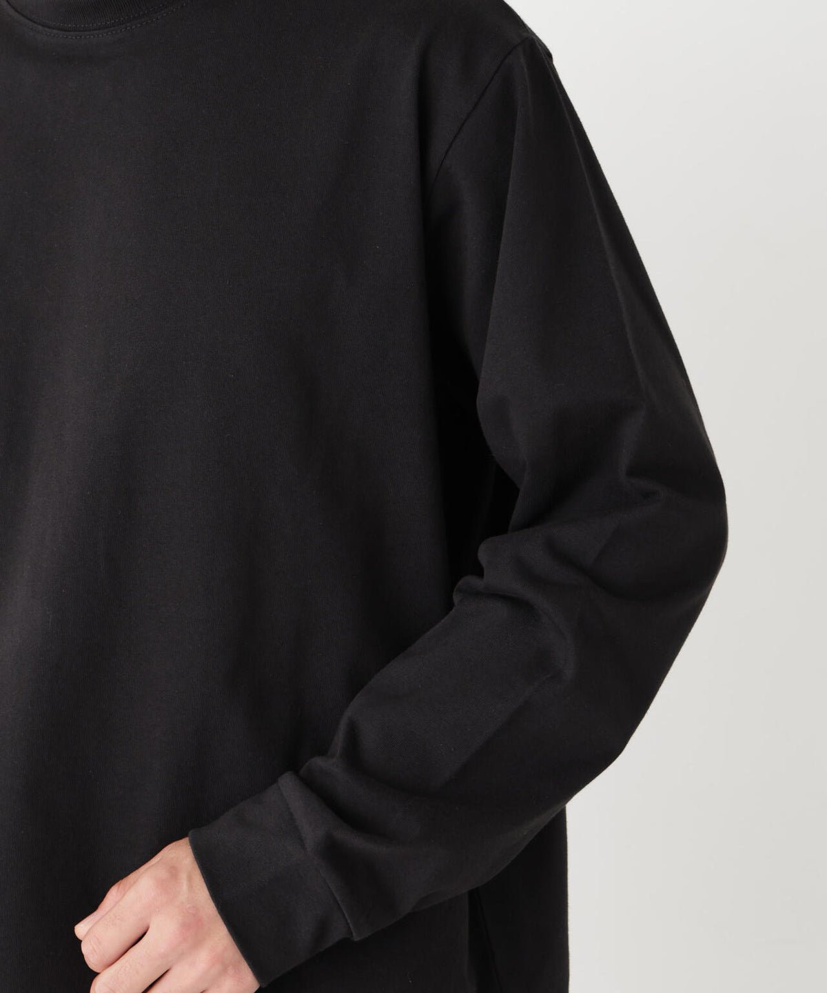WEB限定/度詰めプレーティングクロップドTシャツ長袖 6726223213