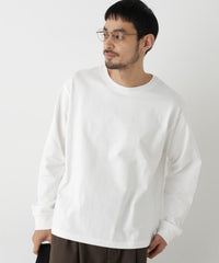 WEB限定/度詰めプレーティングクロップドTシャツ長袖