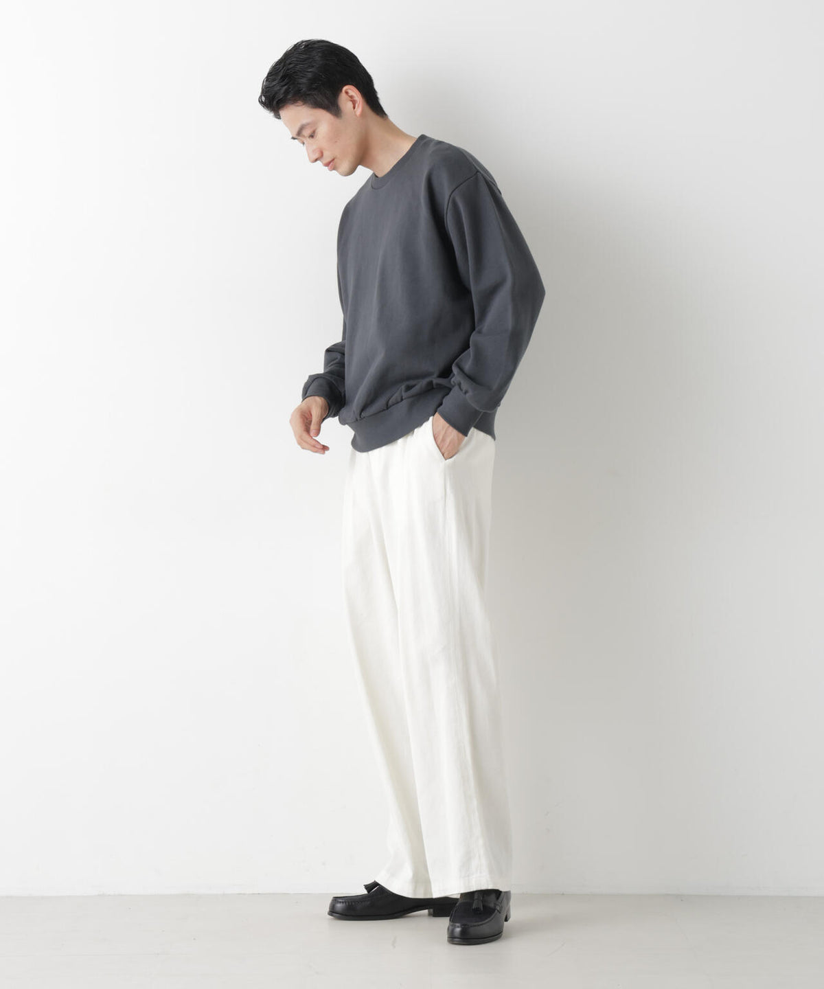 WEB限定/ワイドフィットスウェットプルオーバー 6726223216