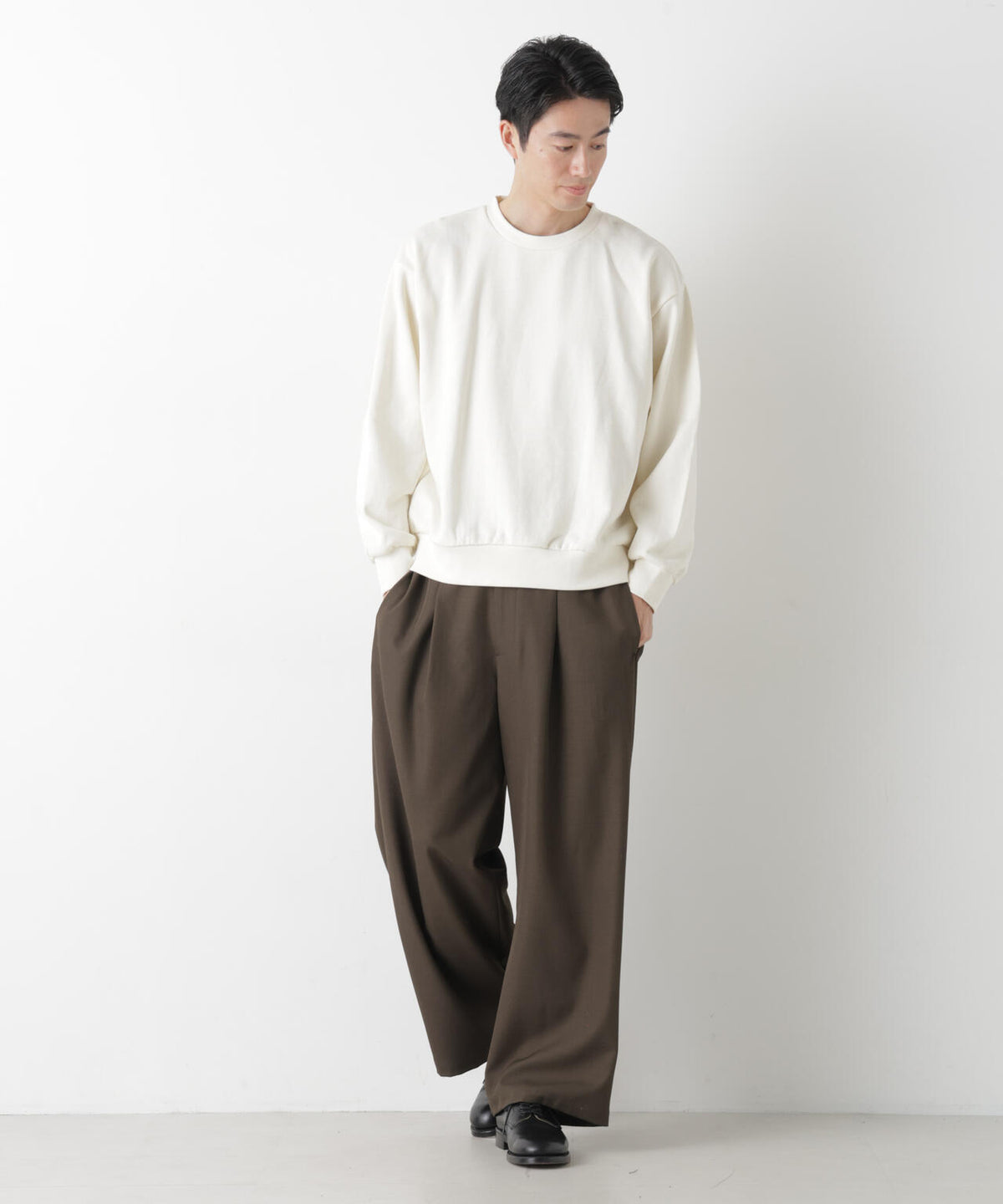 WEB限定/ワイドフィットスウェットプルオーバー 6726223216