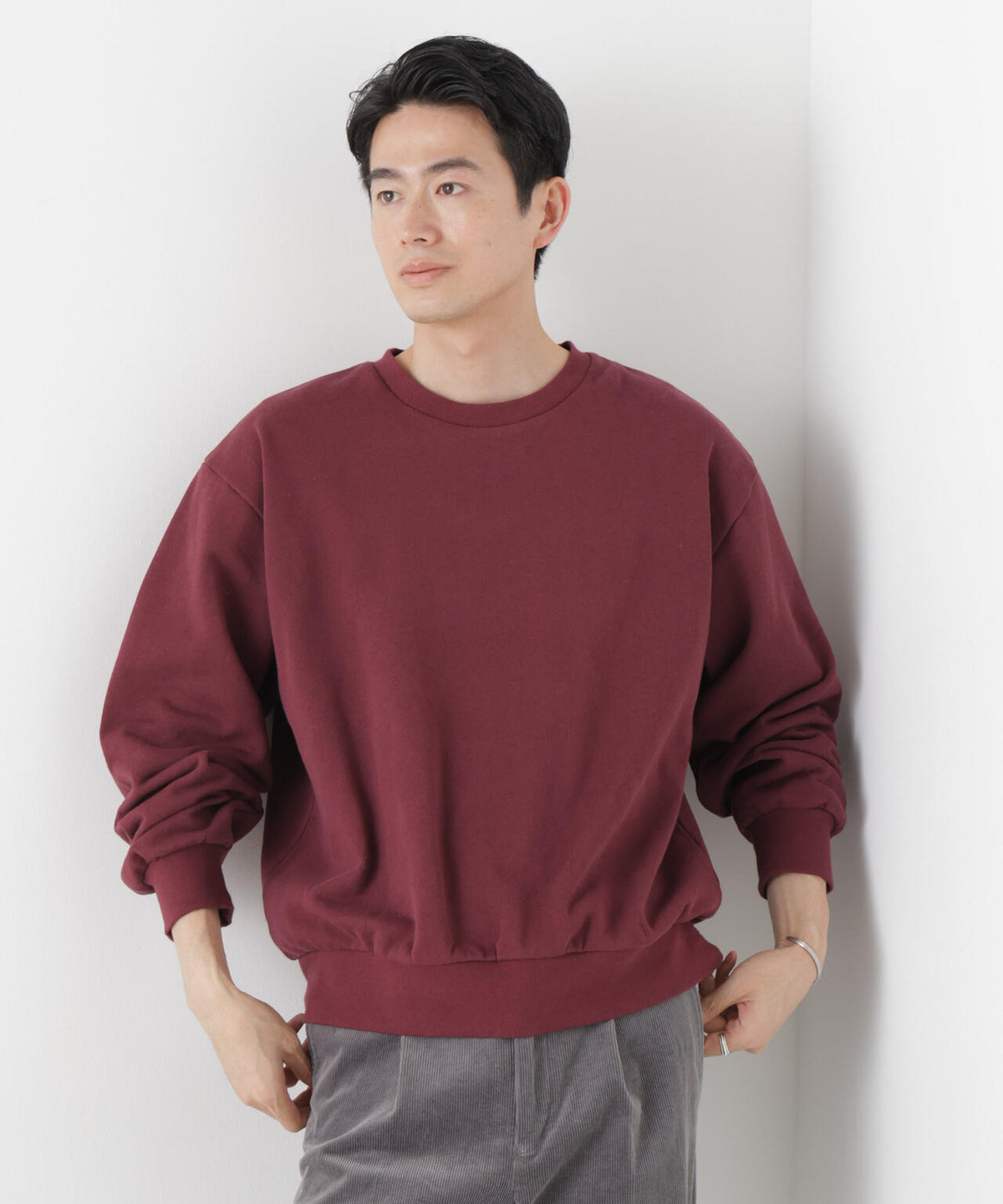 WEB限定/ワイドフィットスウェットプルオーバー 6726223216