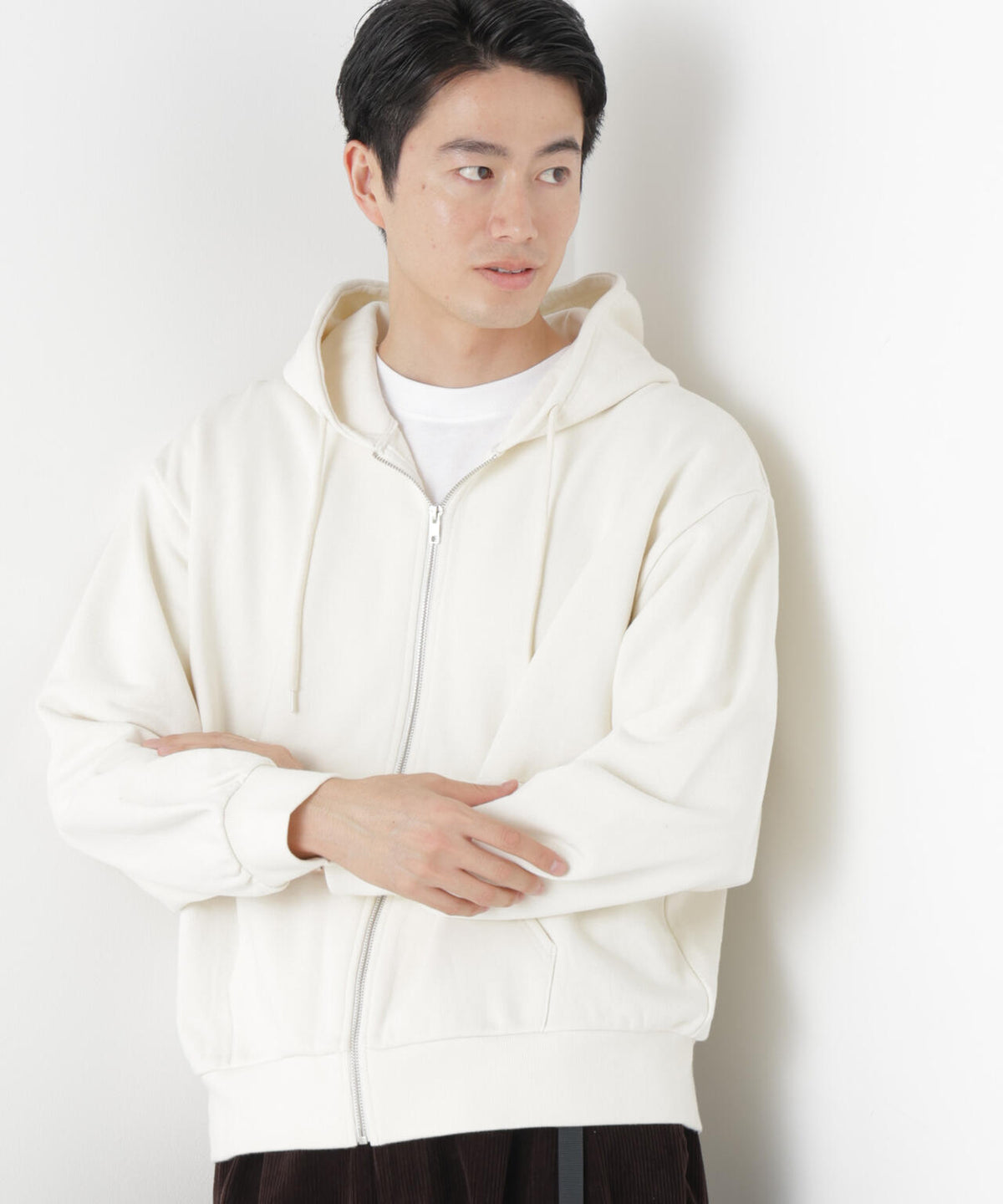 WEB限定/ワイドフィットスウェットZIPパーカー 6726223217