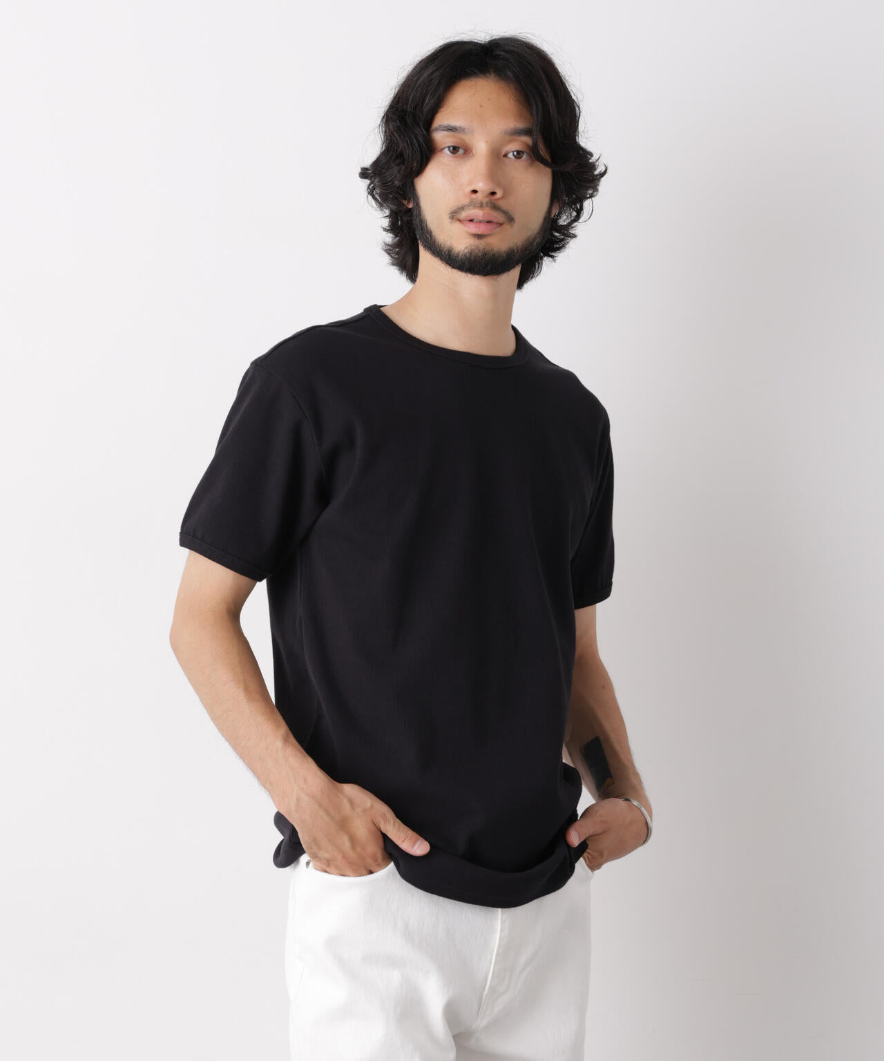 リブフライスTシャツ 半袖 6726224204