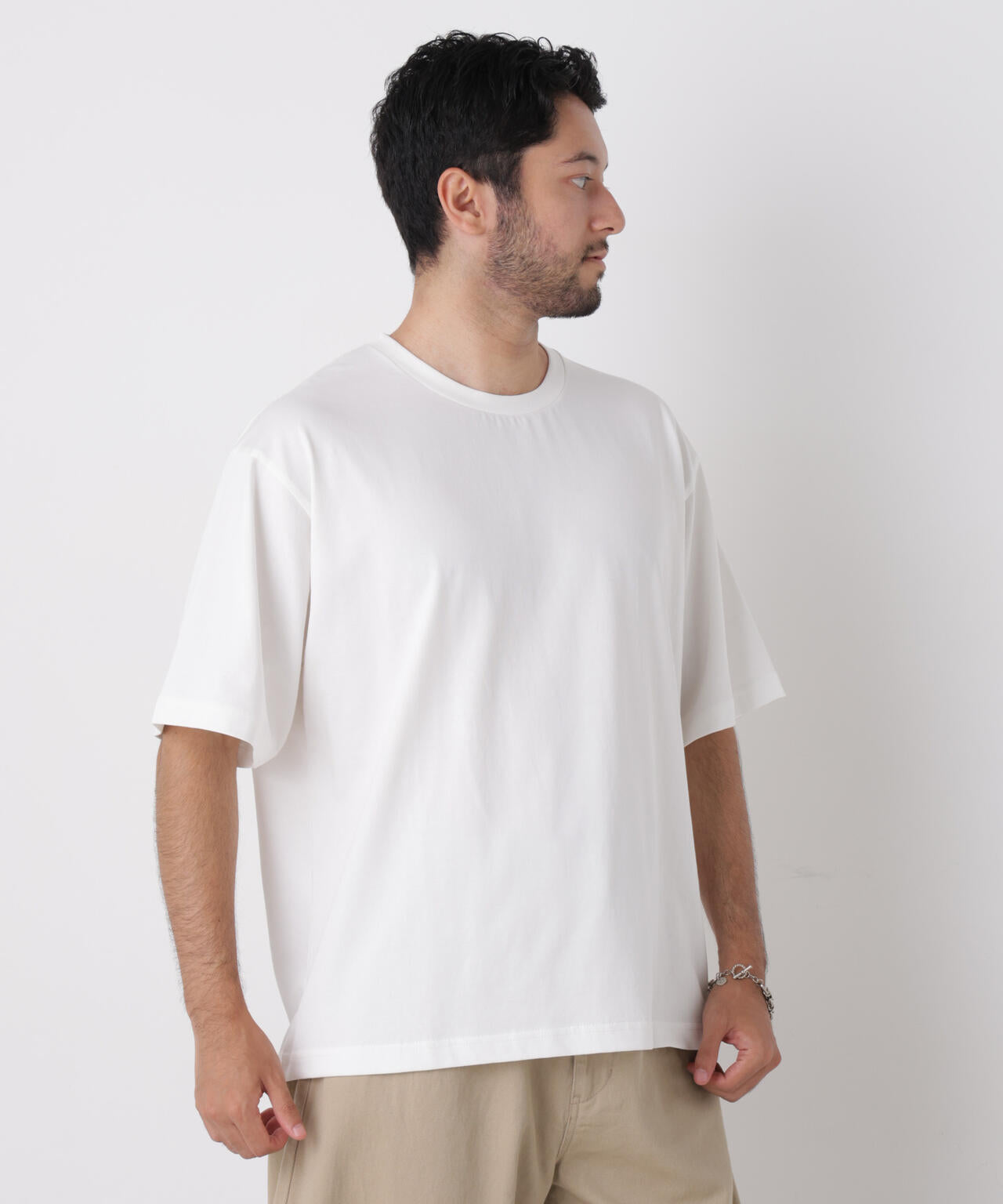 WEB限定/USAコットン×COOLMAX(R)ワイドTシャツ 半袖 6726224206
