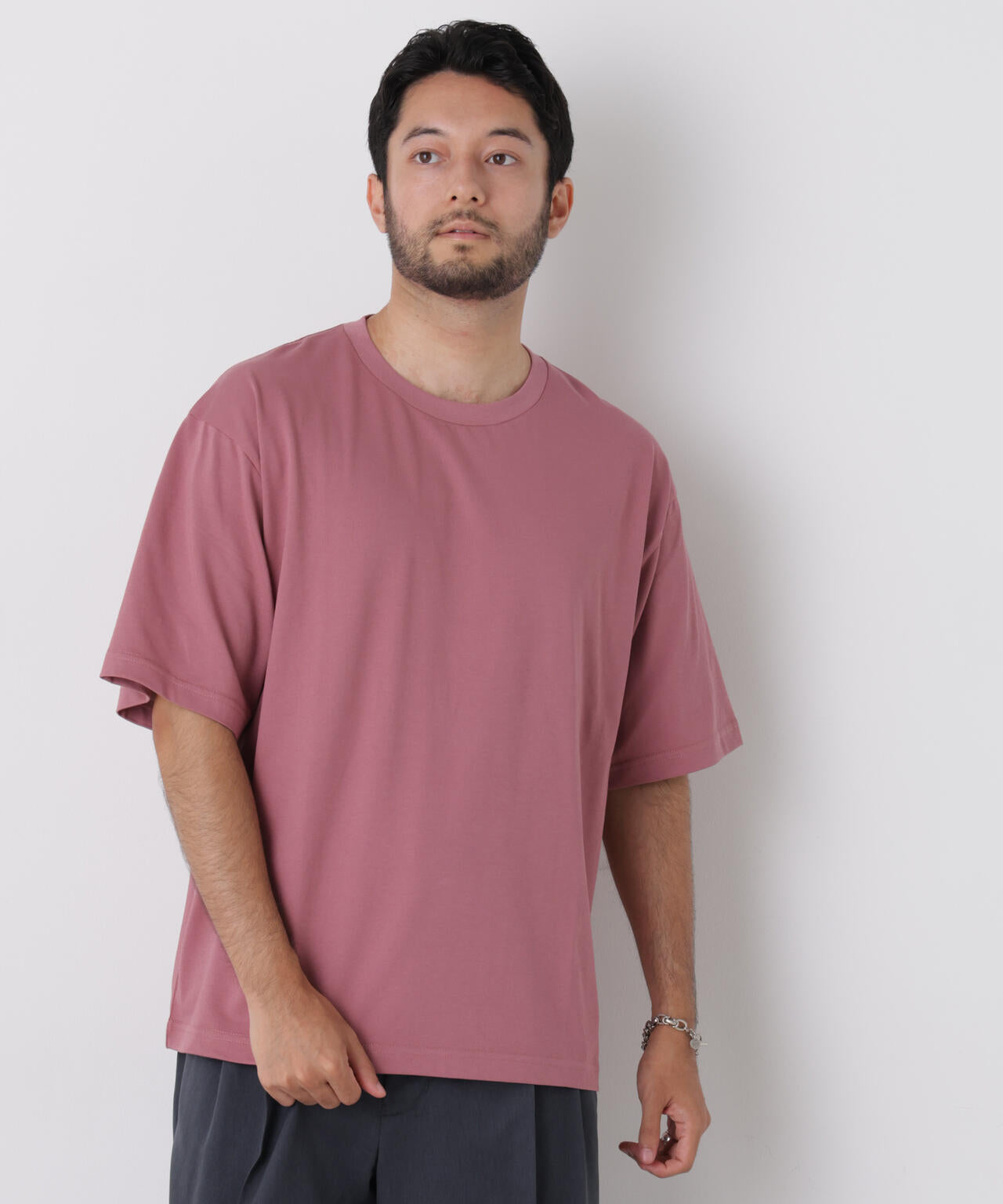 WEB限定/USAコットン×COOLMAX(R)ワイドTシャツ 半袖 6726224206