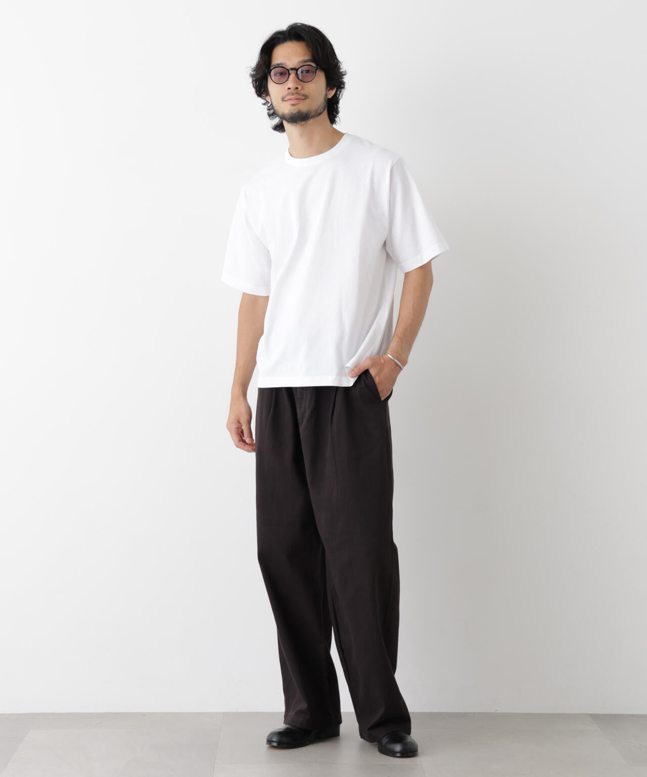 微起毛クロップドTシャツ 半袖 6726224230