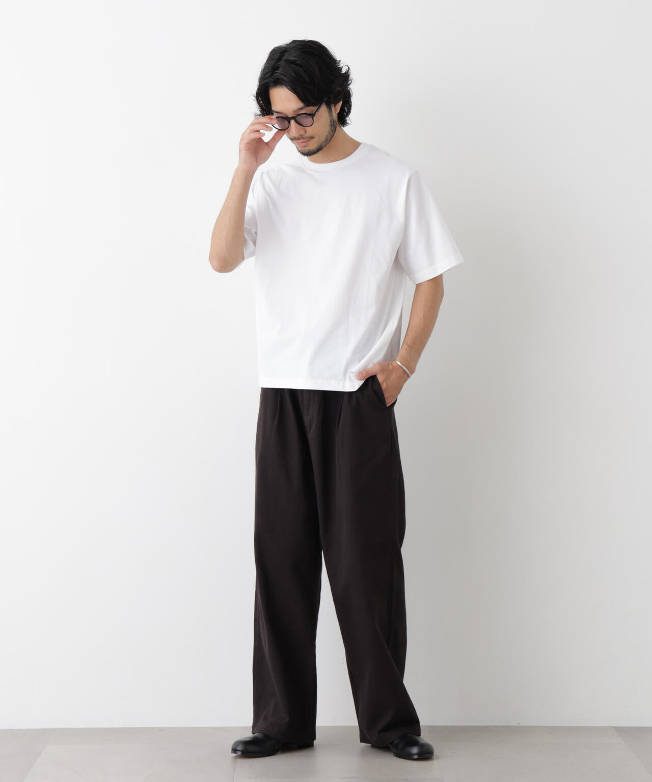 微起毛クロップドTシャツ 半袖 6726224230