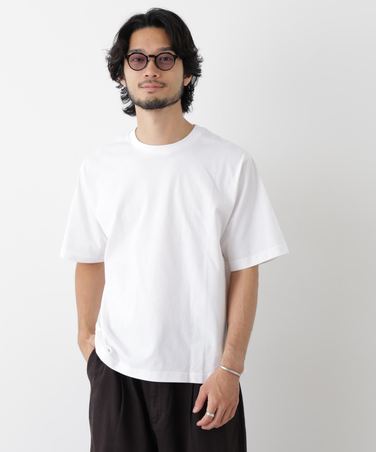 微起毛クロップドTシャツ 半袖 6726224230
