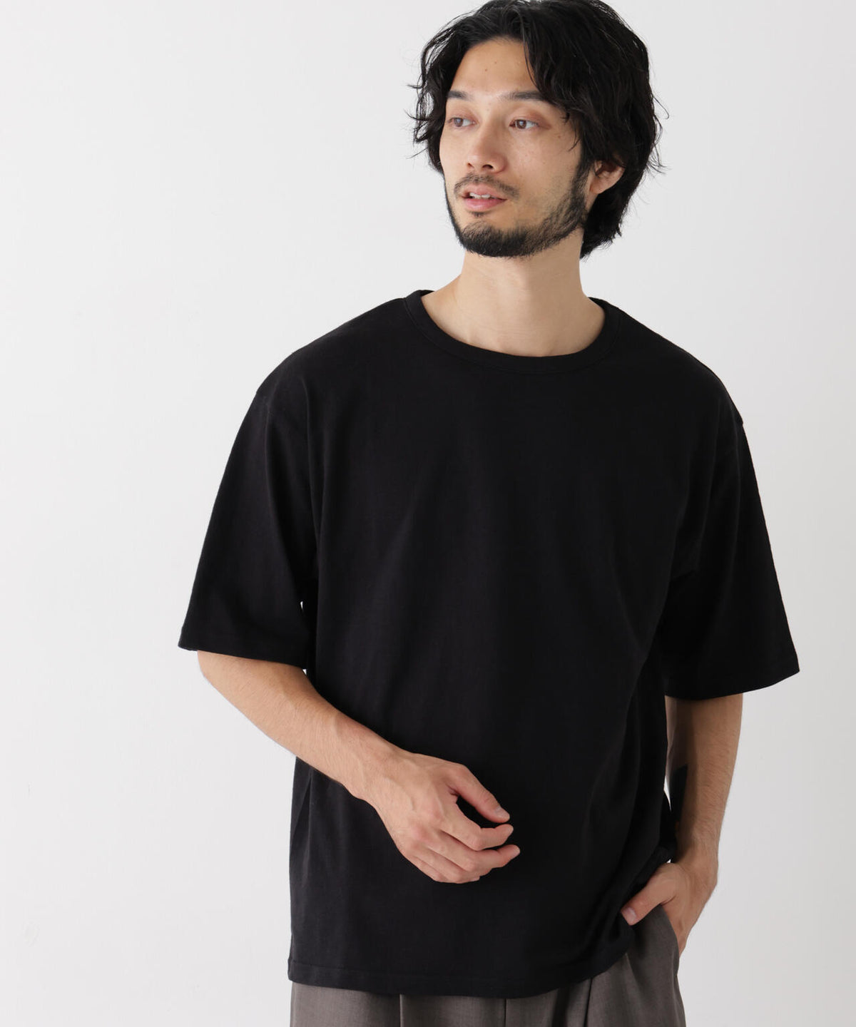 スラブワイドTシャツ 半袖 6726224232