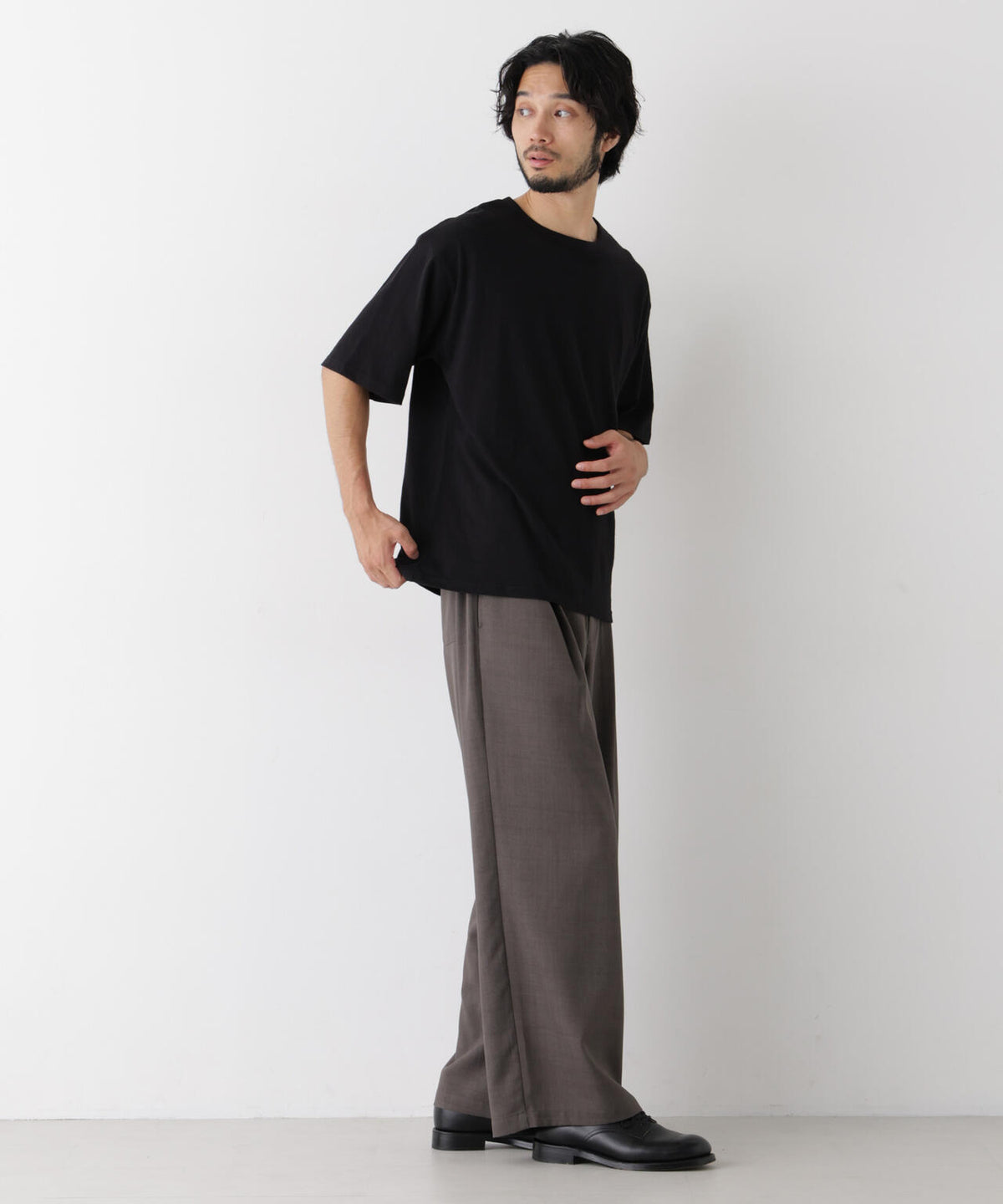 スラブワイドTシャツ 半袖 6726224232