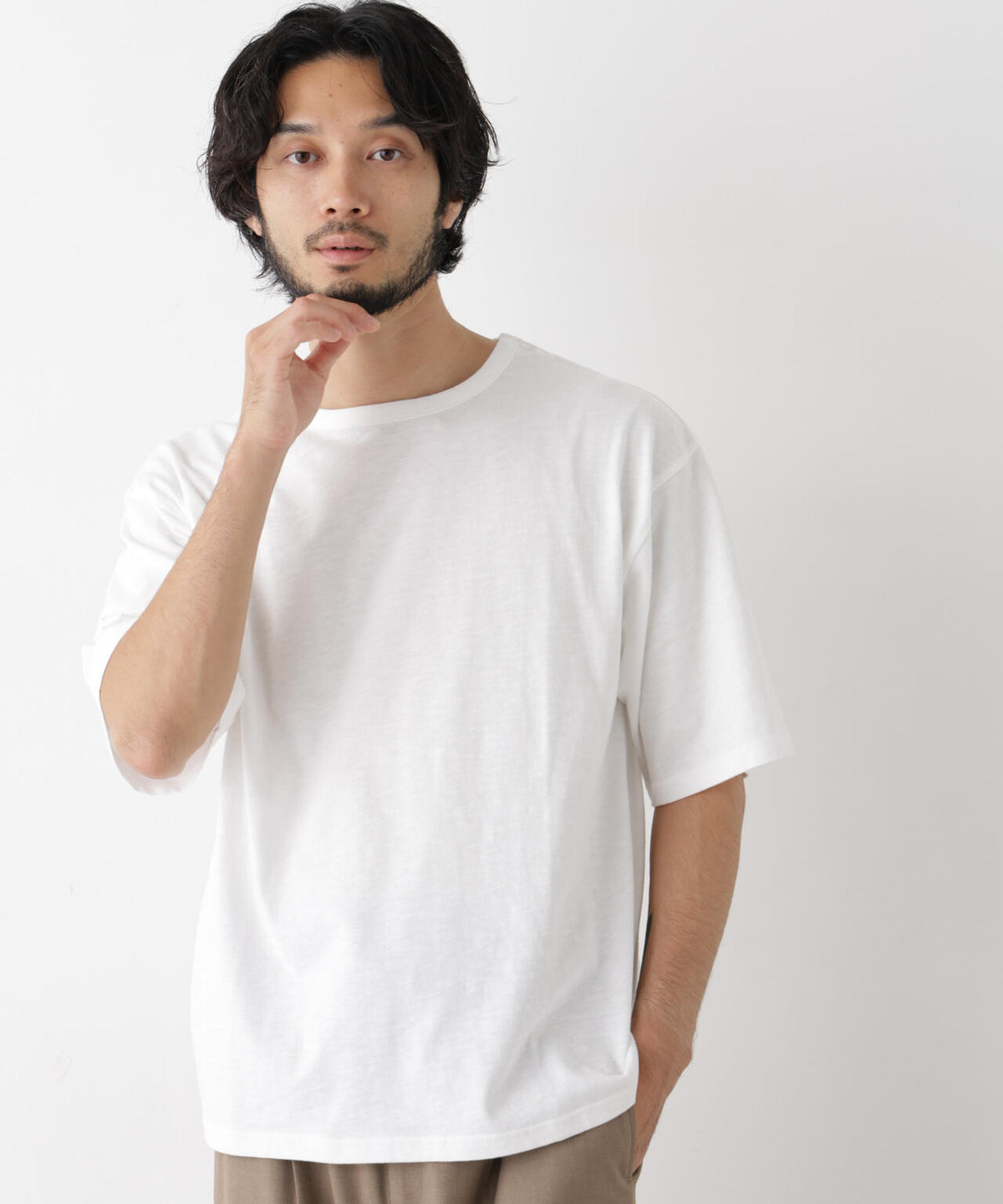 スラブワイドTシャツ 半袖 6726224232