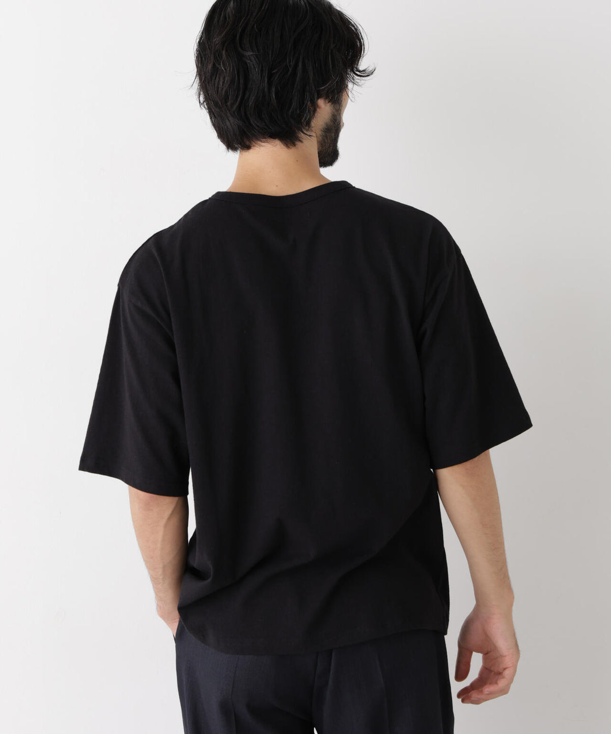 スラブヘンリーワイドTシャツ 半袖 6726224233