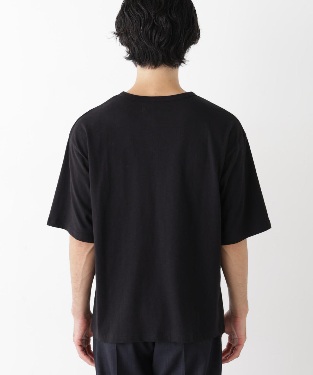 スラブヘンリーワイドTシャツ 半袖 6726224233