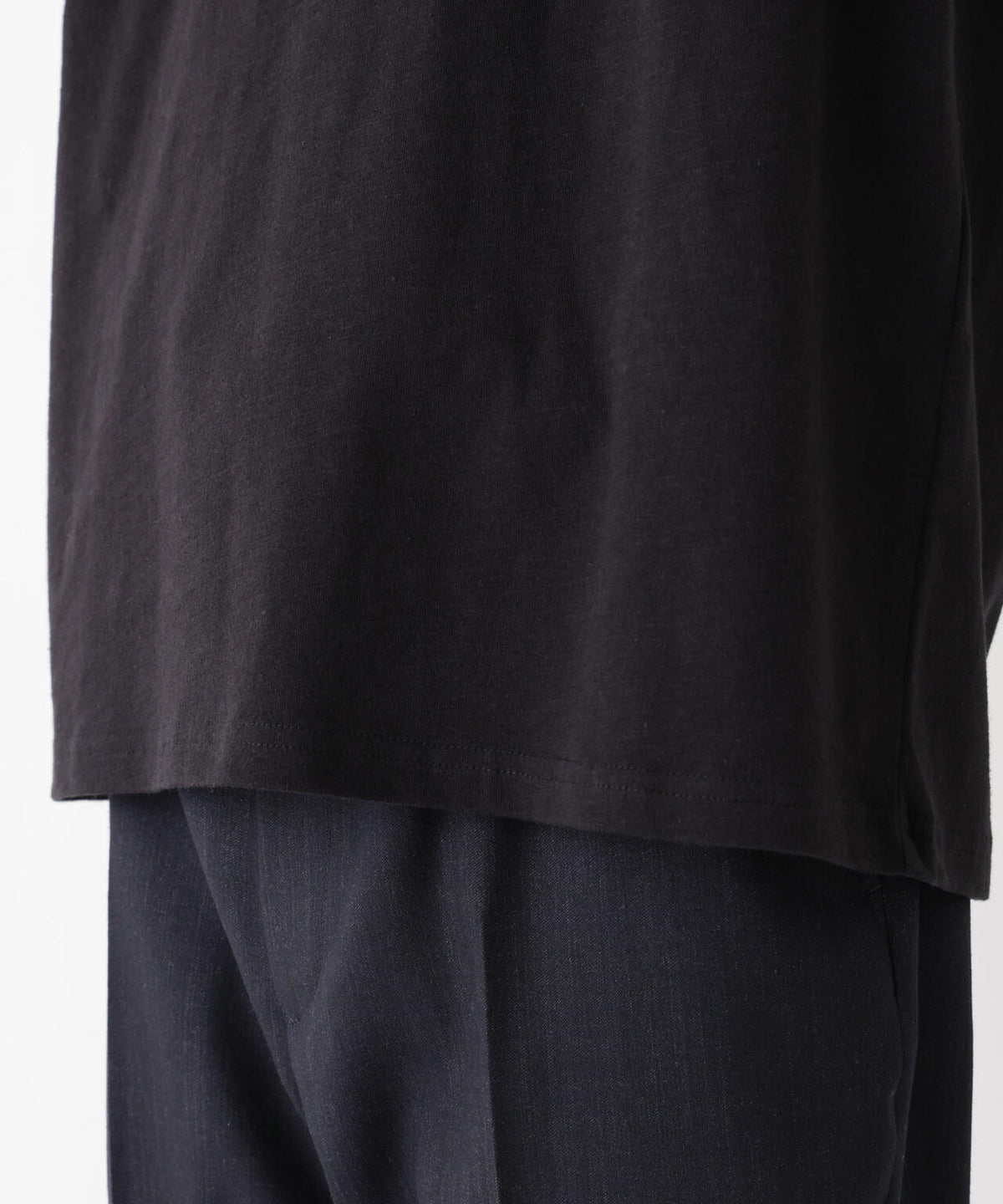 スラブヘンリーワイドTシャツ 半袖 6726224233