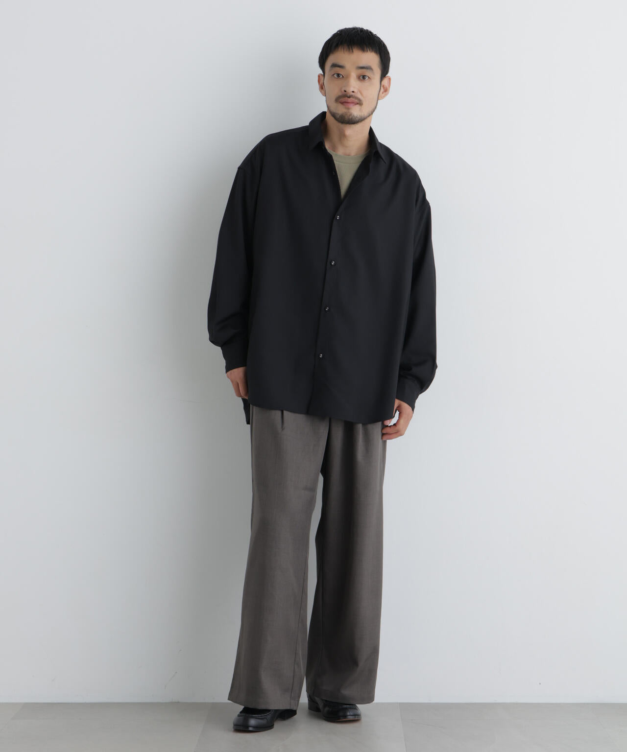 ポリエステルウィーブ ワイドパンツ 6726227212