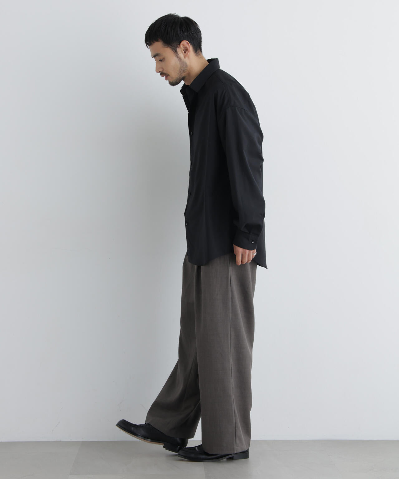 ポリエステルウィーブ ワイドパンツ 6726227212