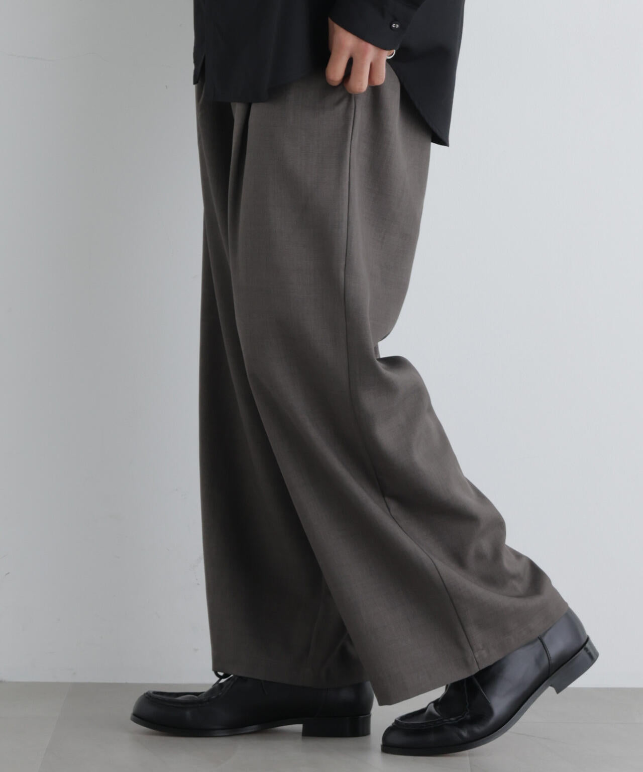 ポリエステルウィーブ ワイドパンツ 6726227212