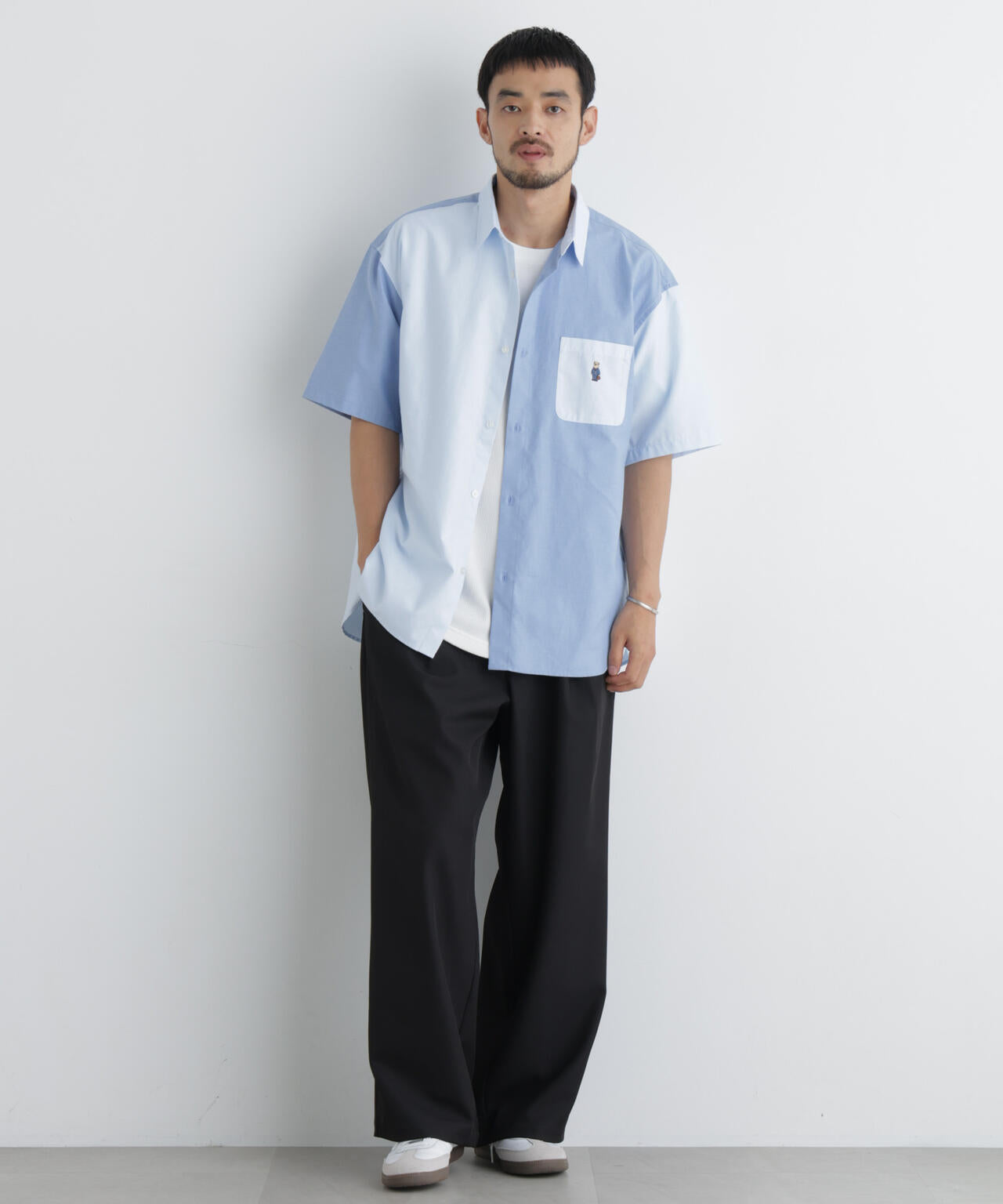 ポリエステルツイル ワイドパンツ 6726227213