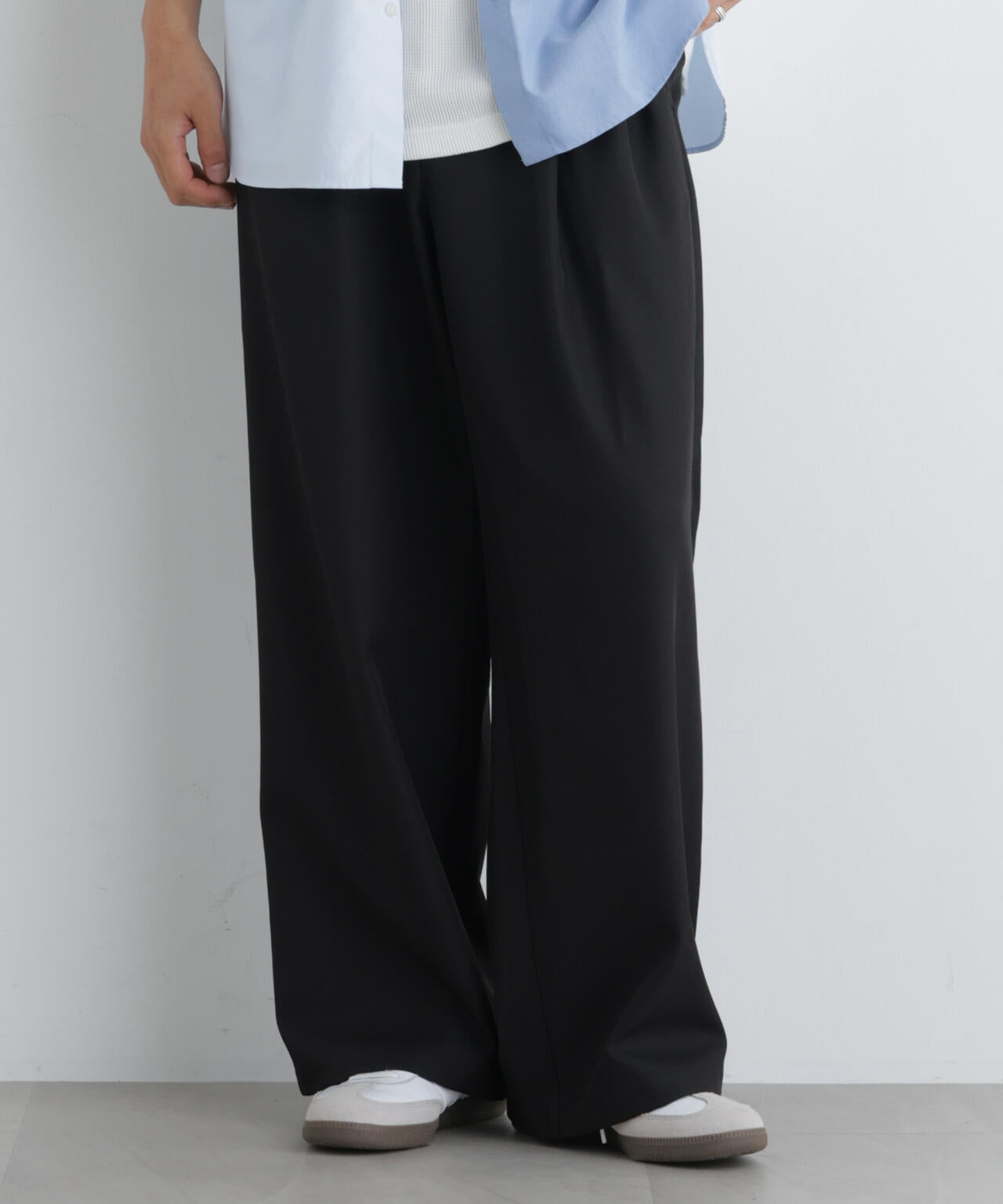 ポリエステルツイル ワイドパンツ 6726227213