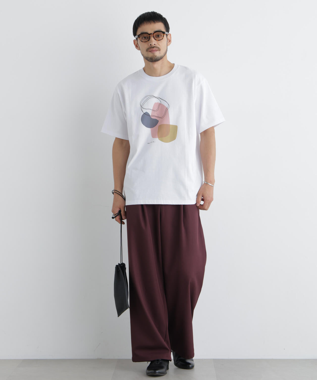 ポリエステルツイル ワイドパンツ 6726227213