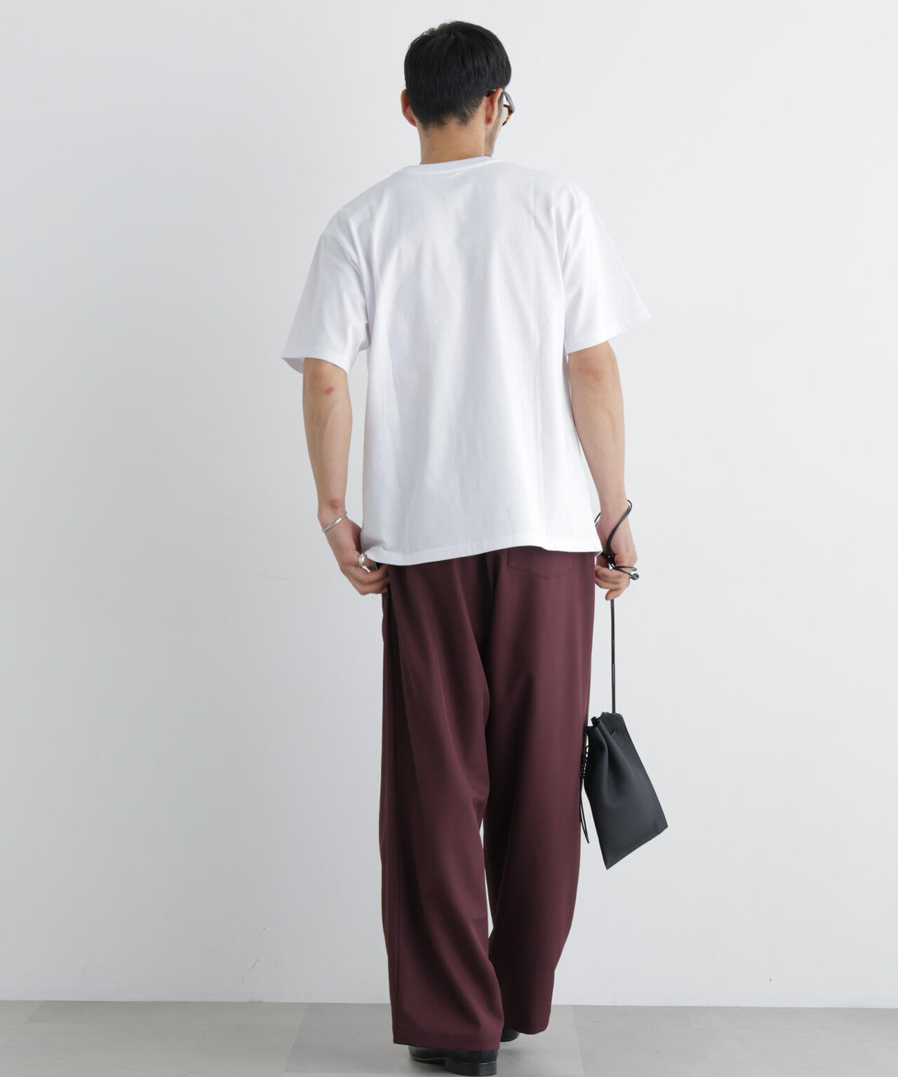 ポリエステルツイル ワイドパンツ 6726227213
