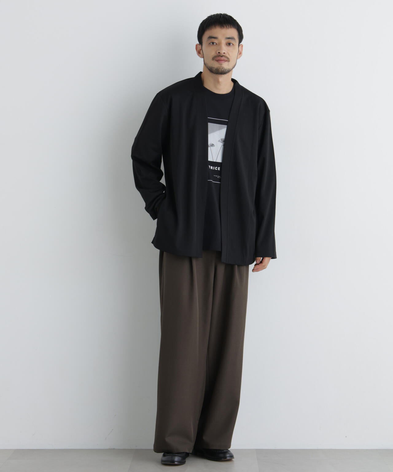 ポリエステルツイル ワイドパンツ 6726227213