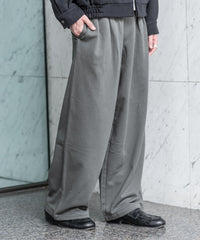 WEB限定/2タックワイドスウェットパンツ