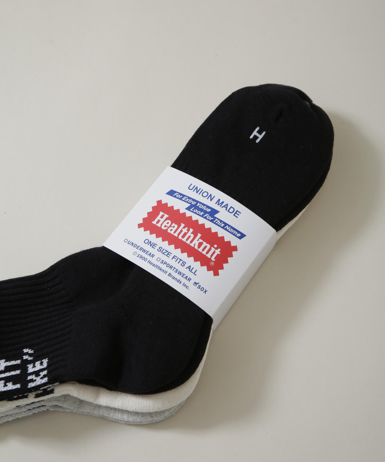 Healthknit/バックロゴソックス 3足セット 6726251002