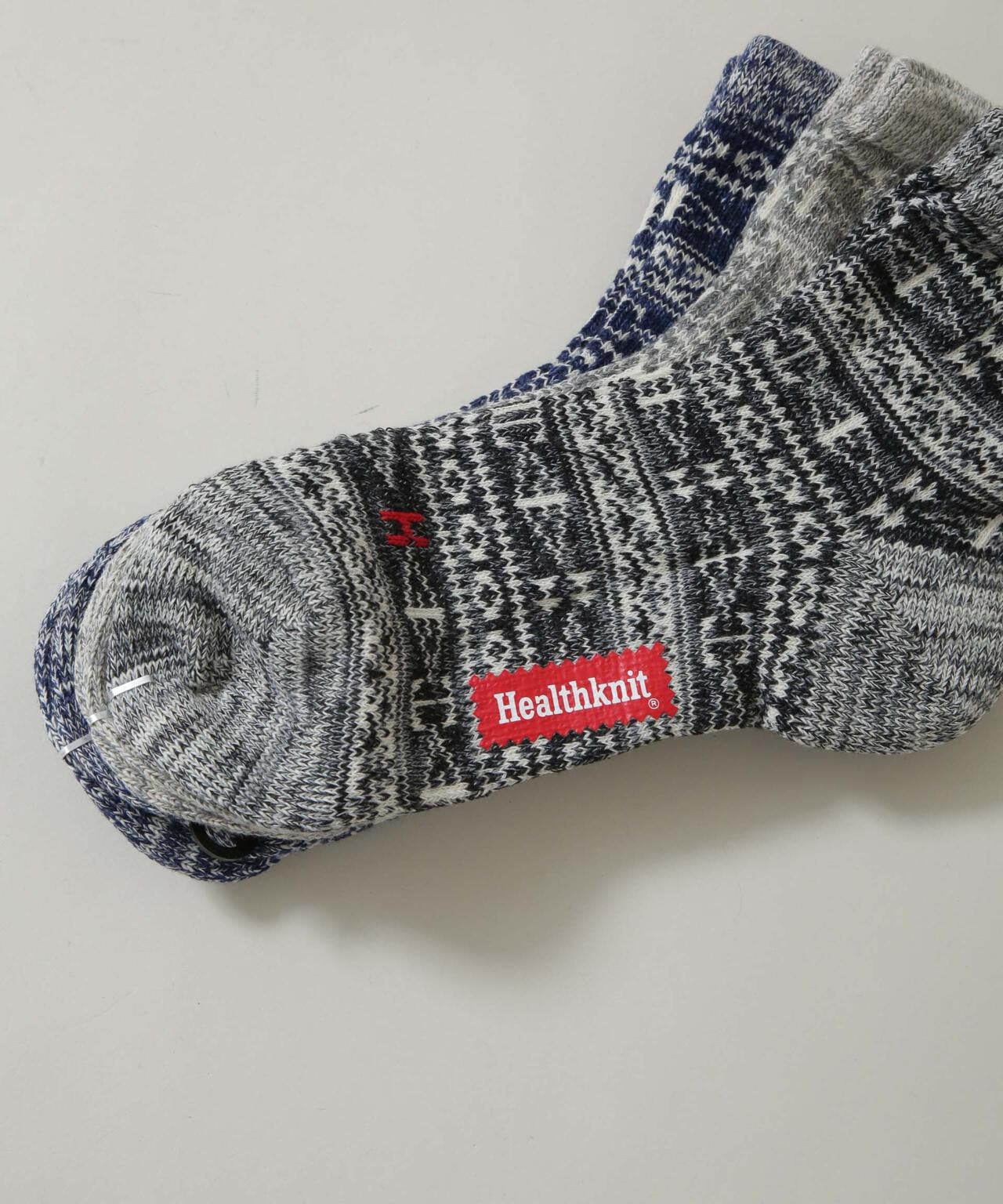 Healthknit/ジャガードソックス 3足セット 6726251003