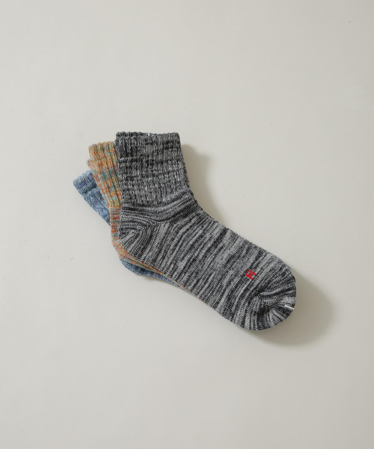 Healthknit/メランジカラーソックス 3足セット 6726251004