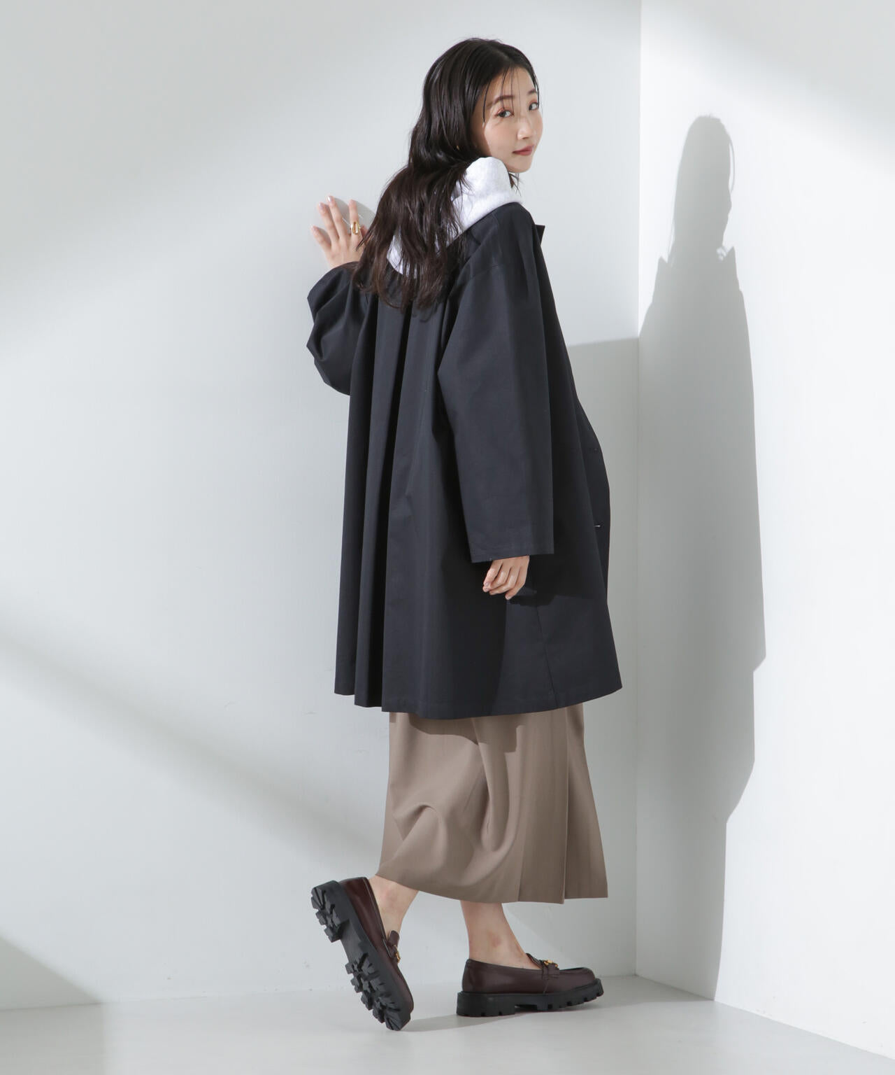 【人気シリーズ！春の機能性アウター】撥水&花粉ガードノーカラーコート 6735111304