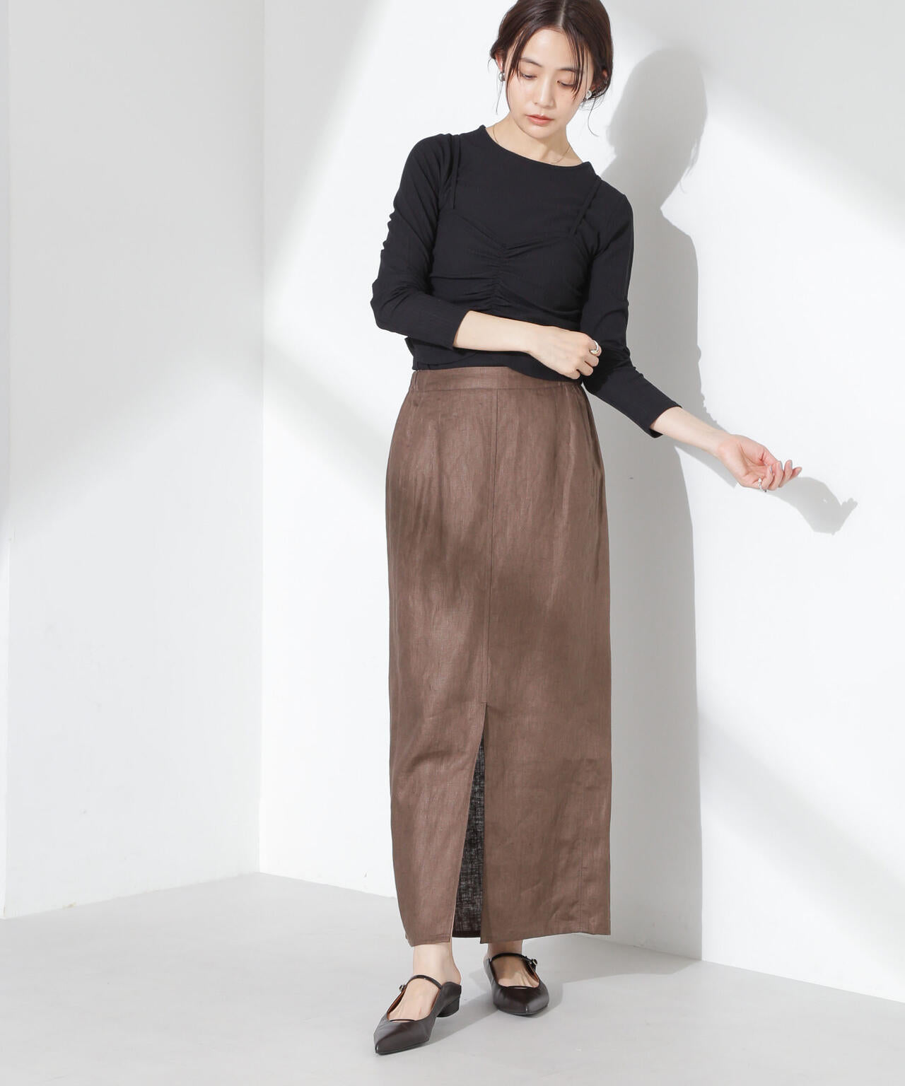 シャーリングビスチェセットカットトップス 6735123312