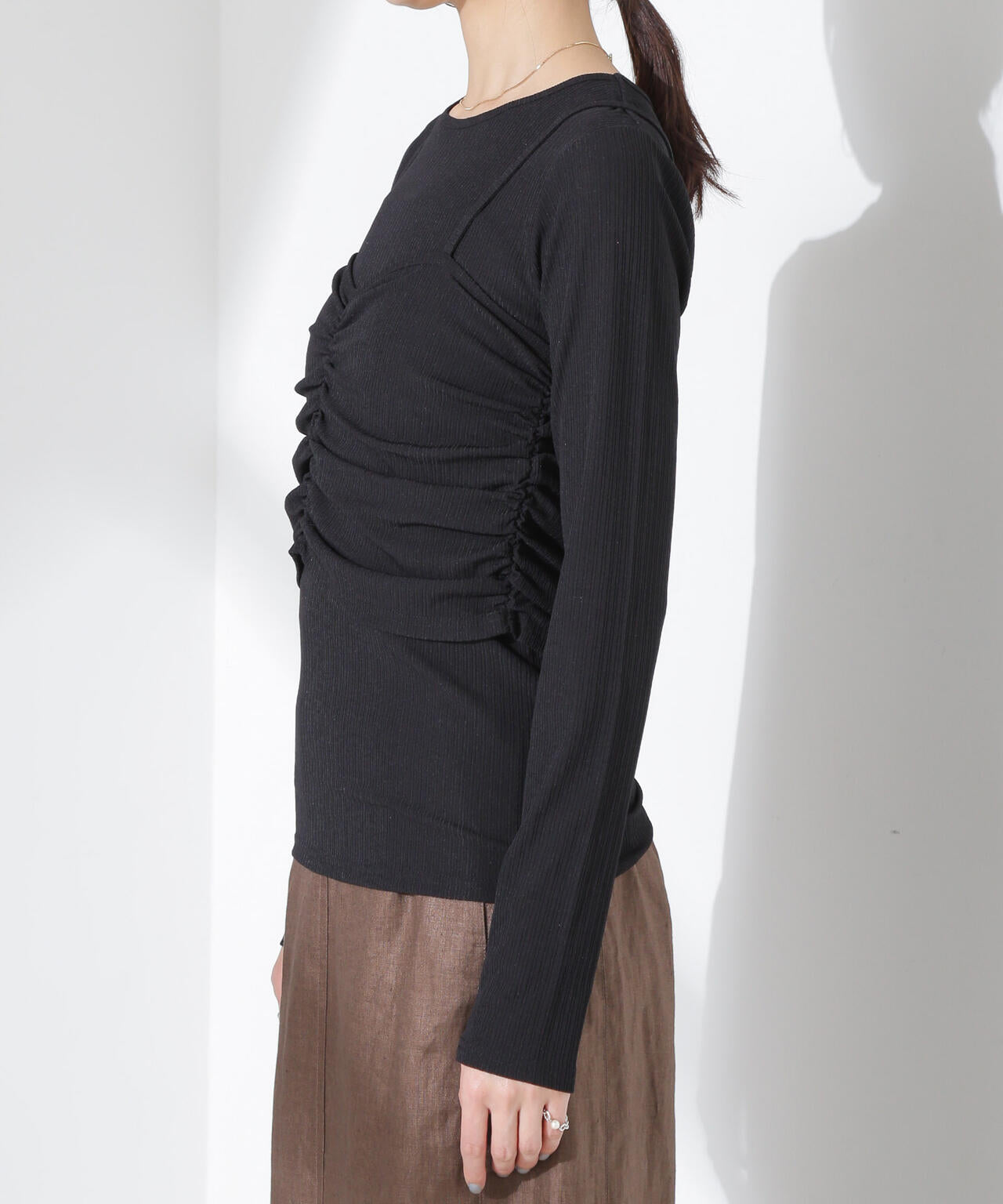 シャーリングビスチェセットカットトップス 6735123312