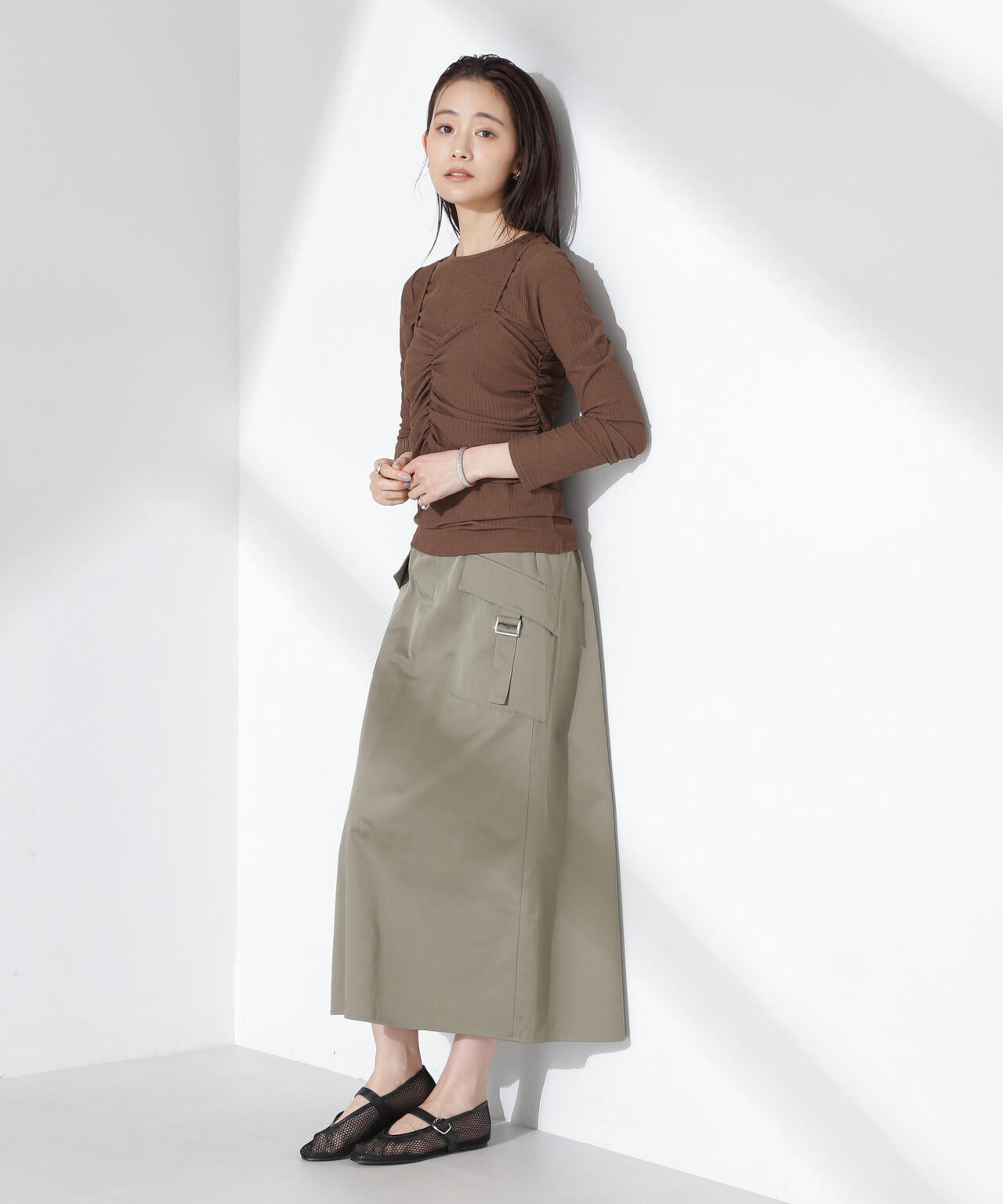 シャーリングビスチェセットカットトップス 6735123312