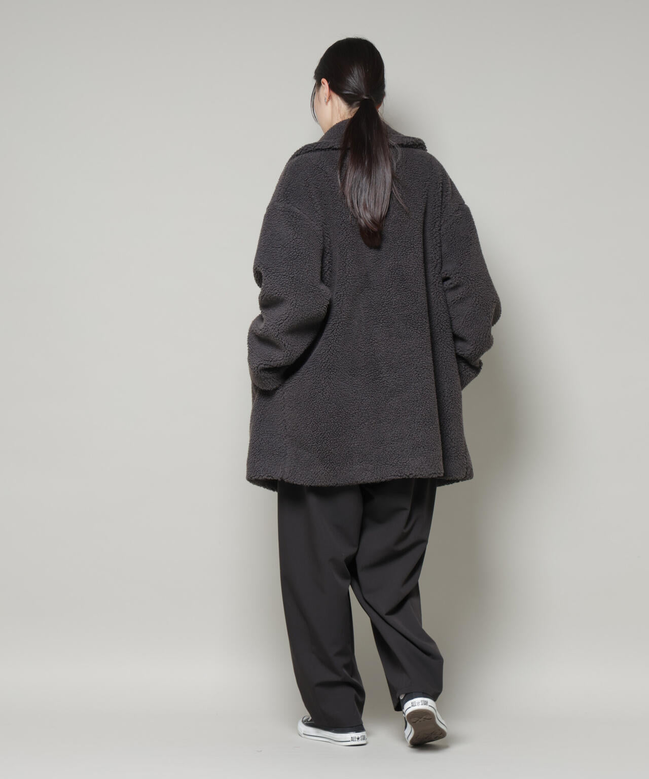 ボアワイドダブルボタンコート 6735211307