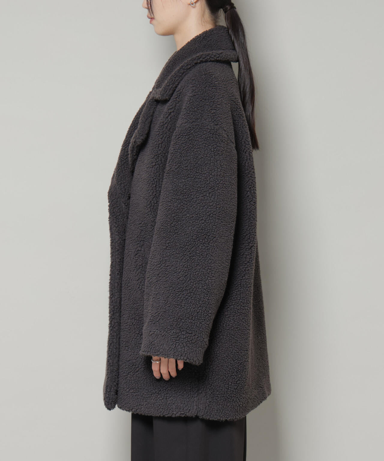 ボアワイドダブルボタンコート 6735211307