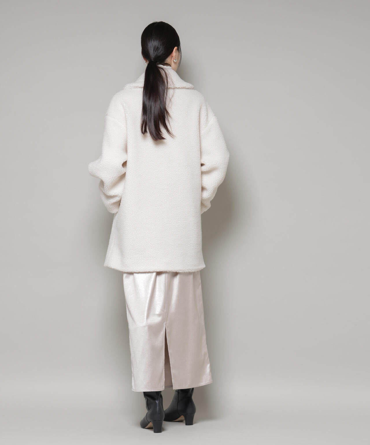 ボアワイドダブルボタンコート 6735211307