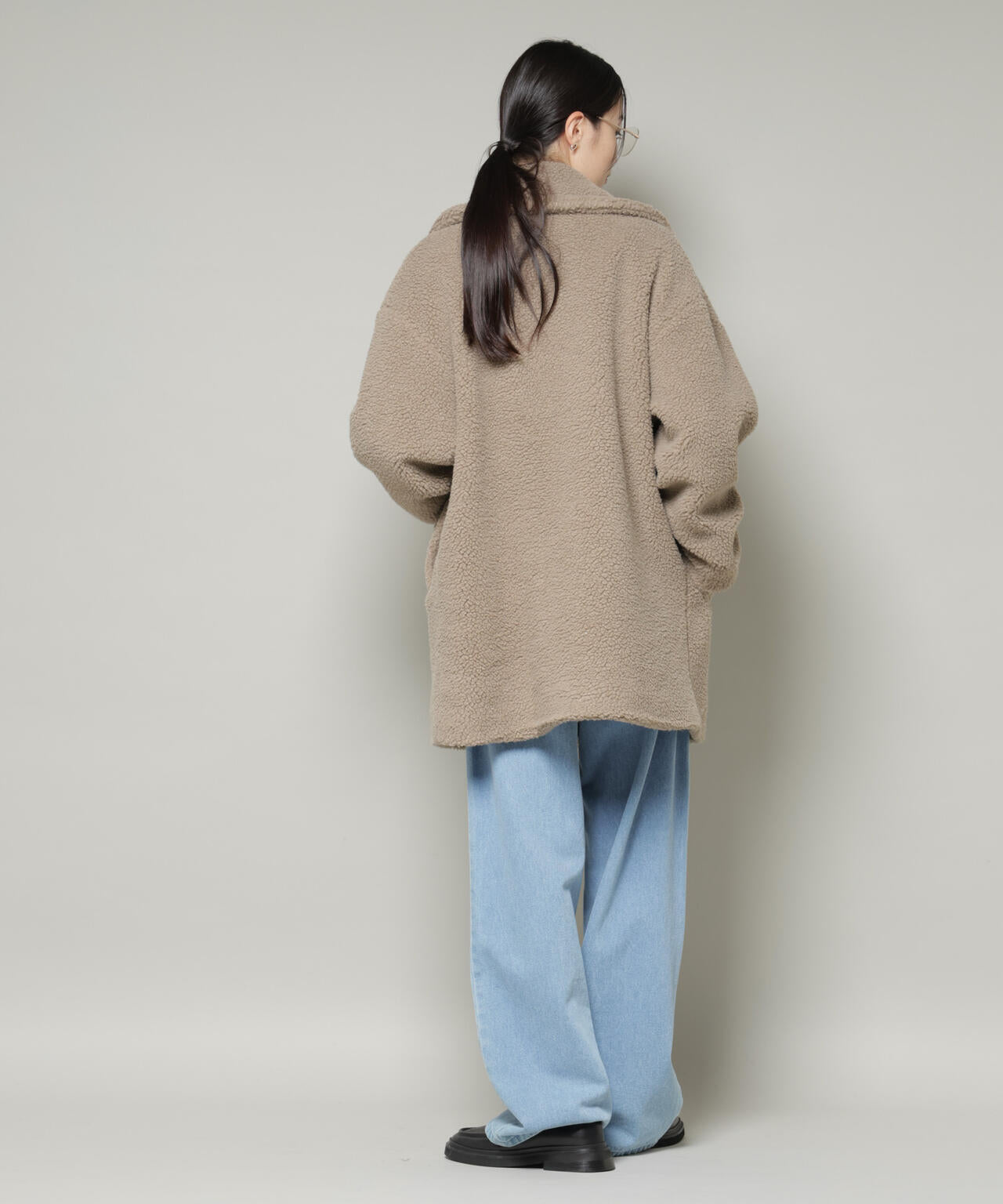 ボアワイドダブルボタンコート 6735211307