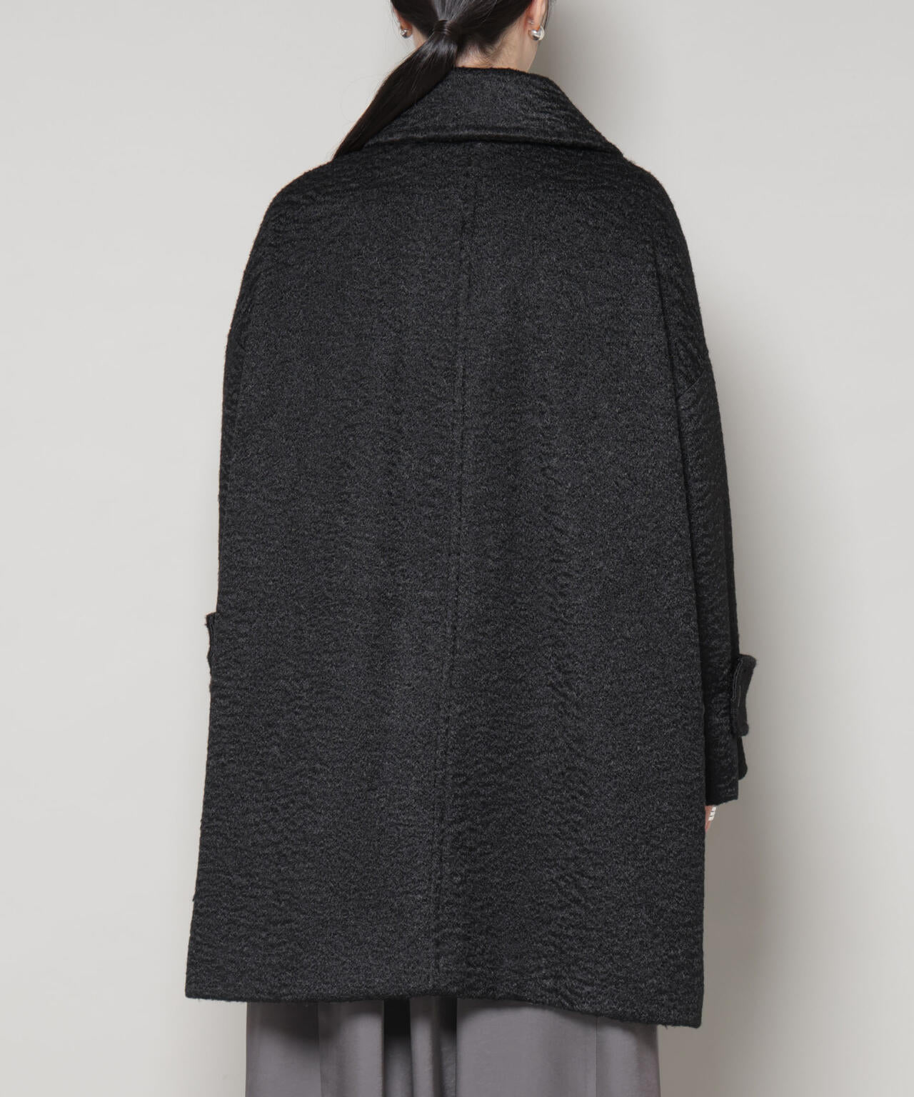 ブークレスタンドカラーミドルコート 6735211309