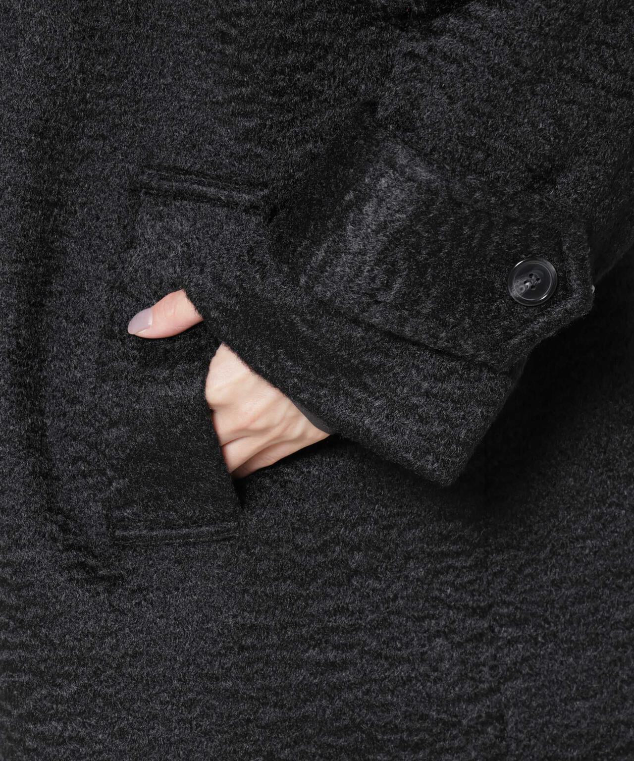 ブークレスタンドカラーミドルコート 6735211309