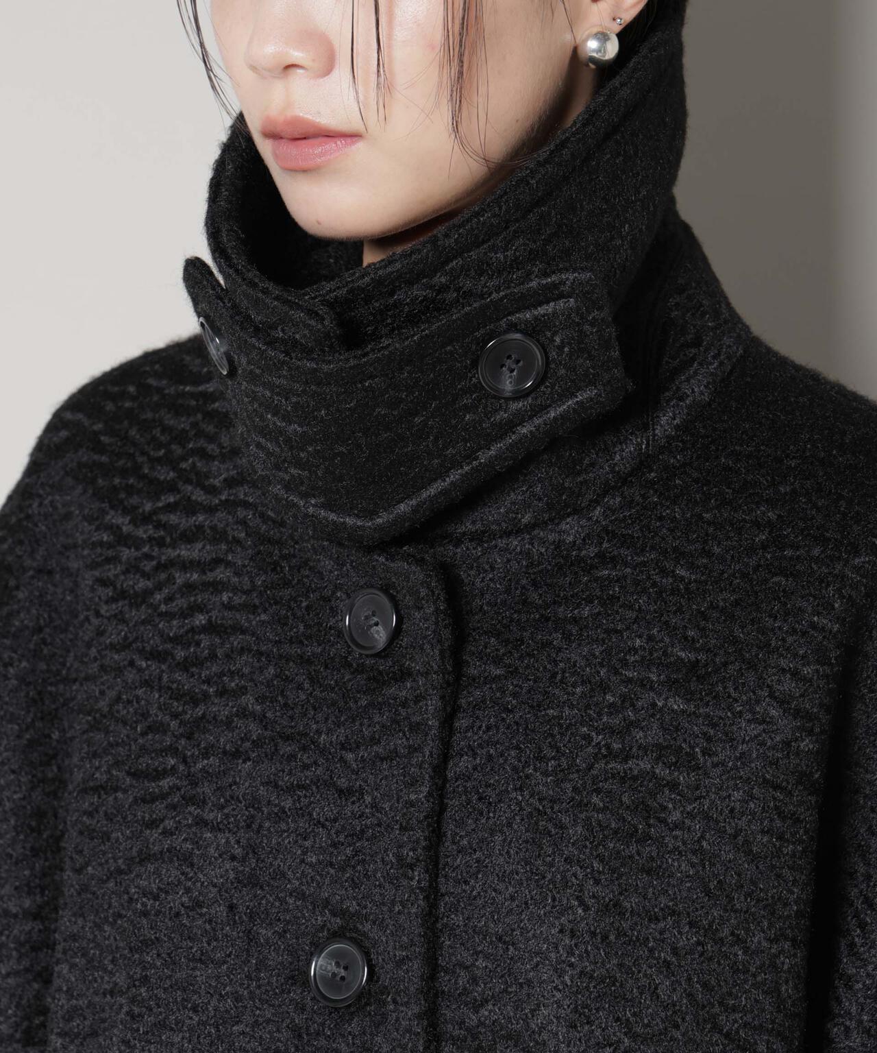 ブークレスタンドカラーミドルコート 6735211309