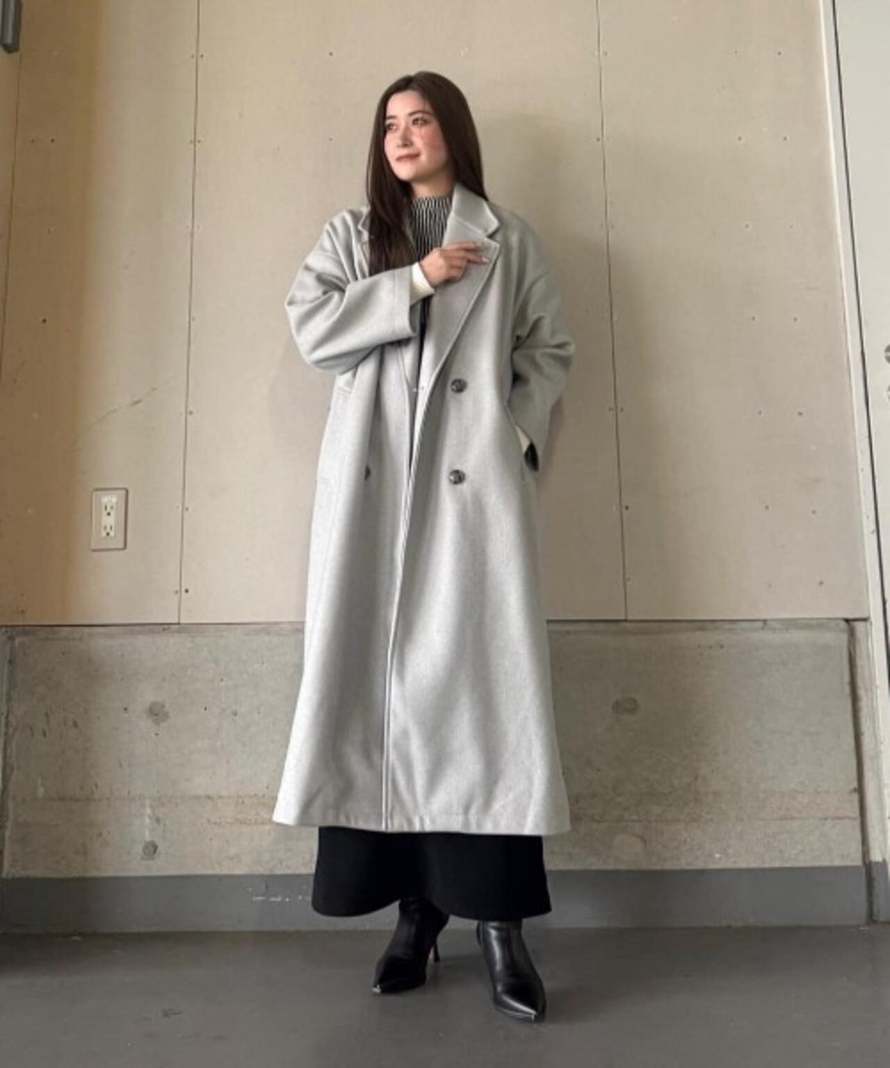 メルトンジャージーチェスターロングコート 6735211311