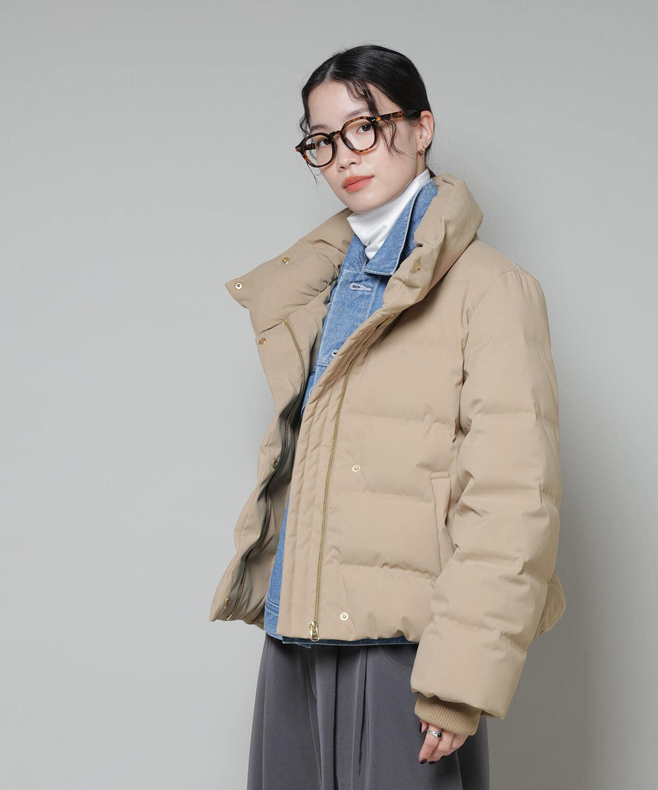 ボリュームネックダウンショートコート 6735214304