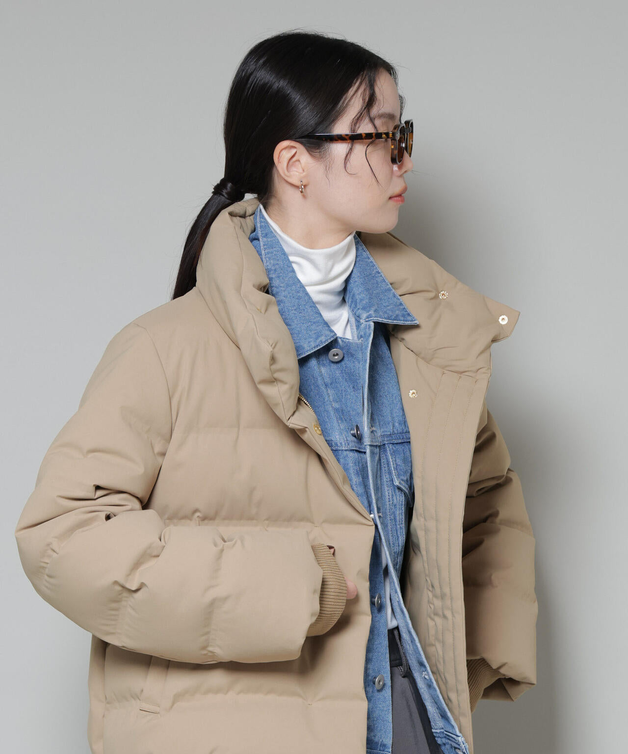 ボリュームネックダウンショートコート 6735214304