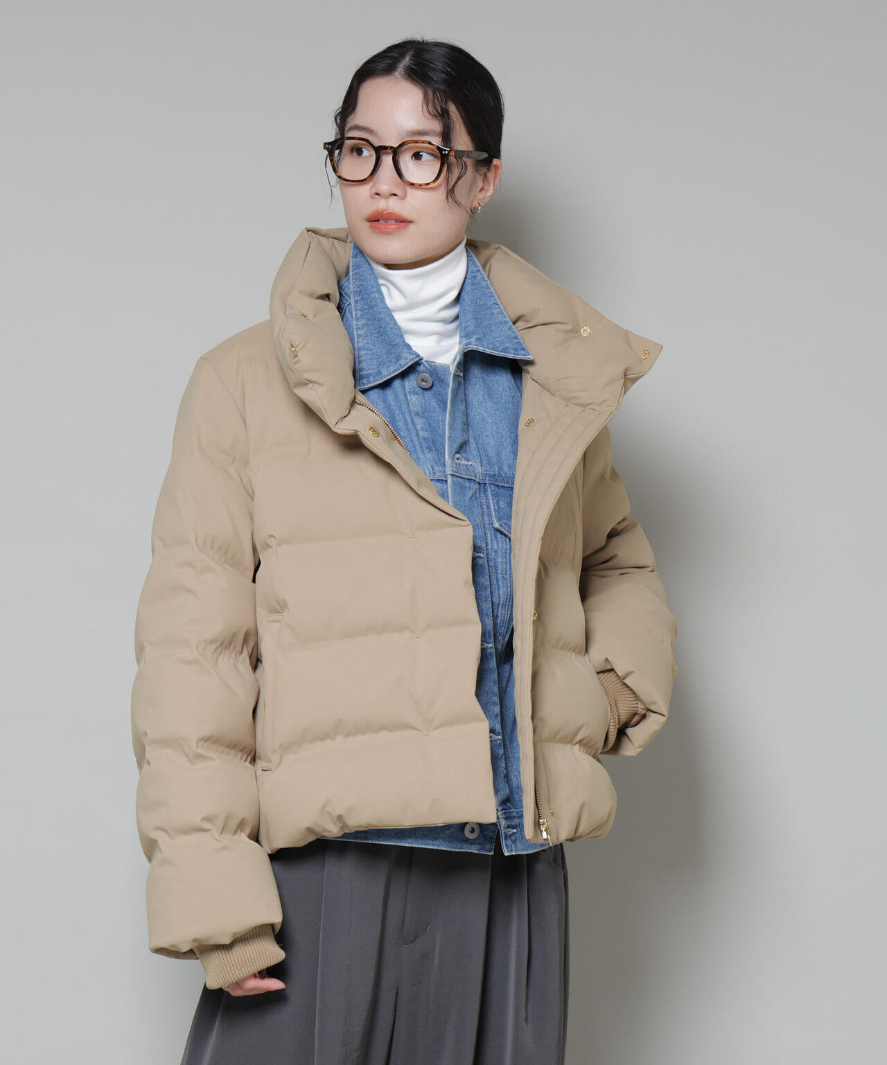 ボリュームネックダウンショートコート 6735214304