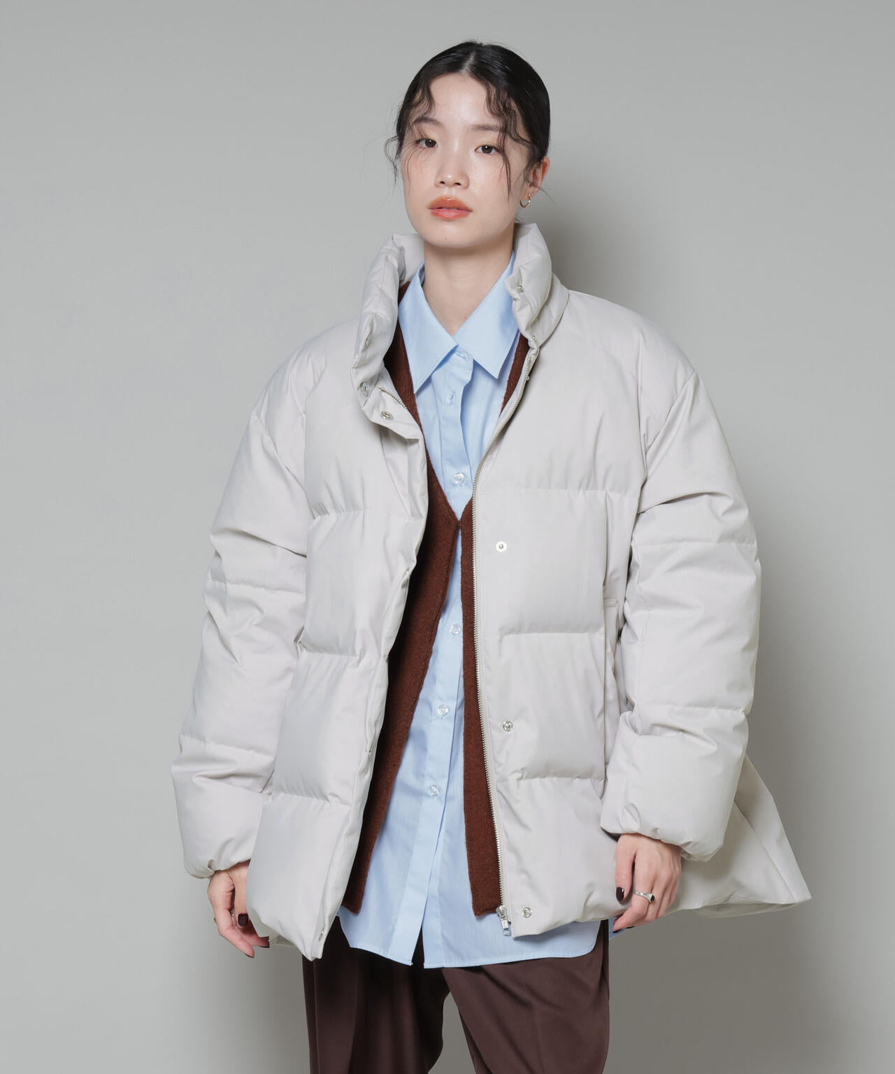 Aラインミドルダウンコート 6735214305