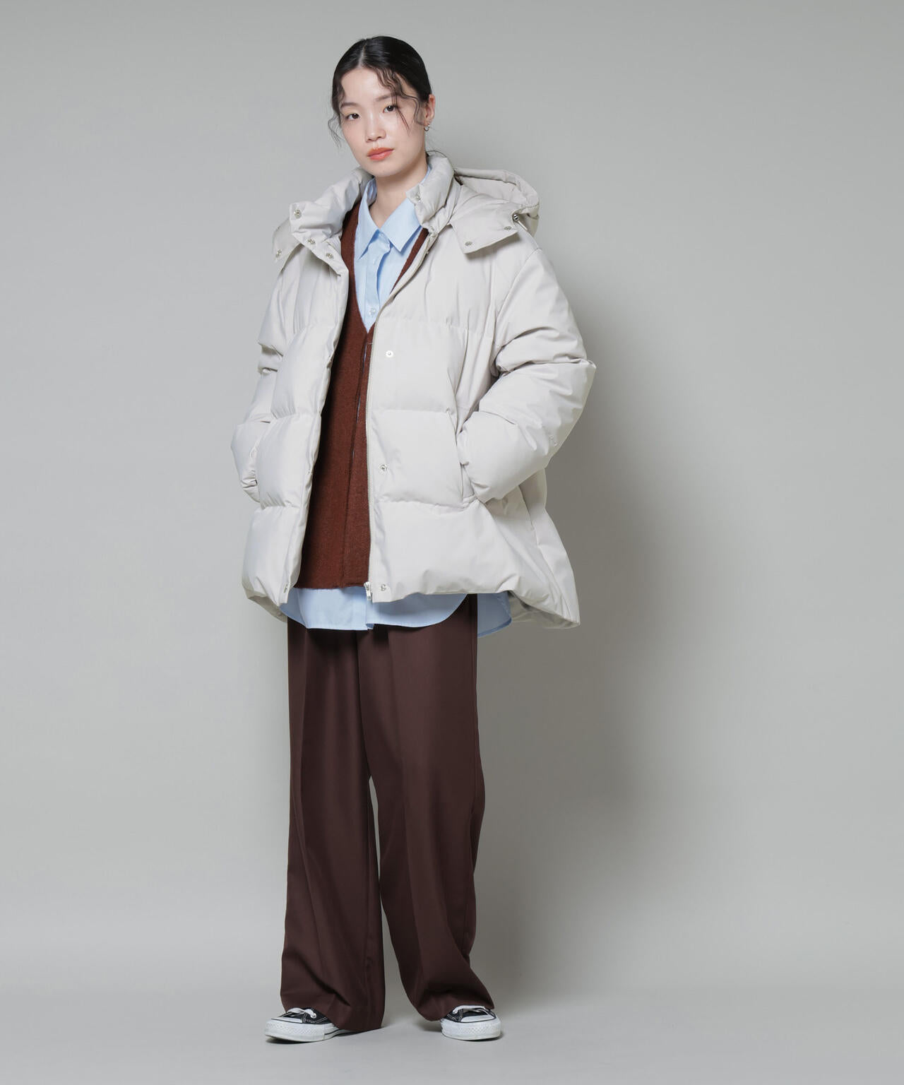 Aラインミドルダウンコート 6735214305