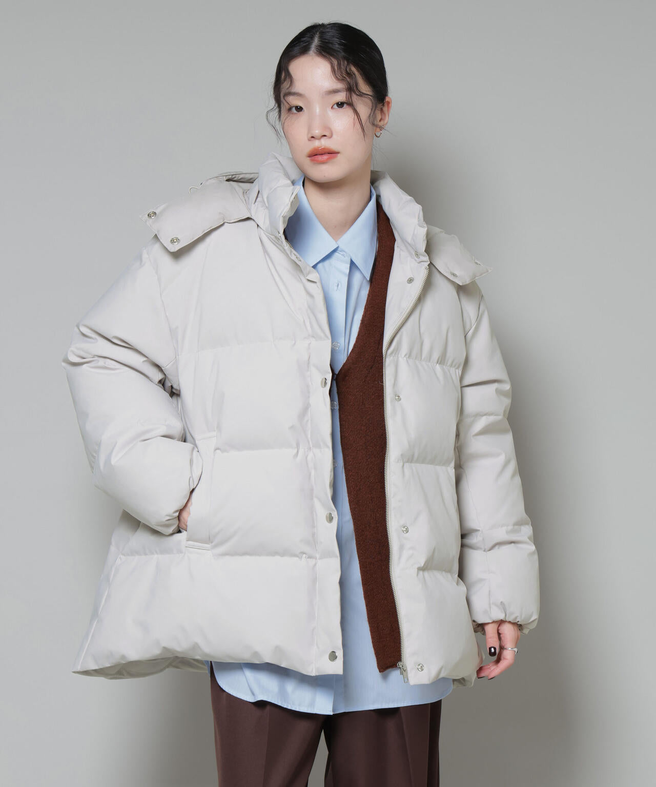 Aラインミドルダウンコート 6735214305