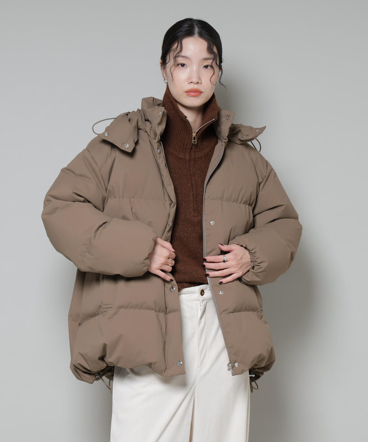 Aラインミドルダウンコート 6735214305